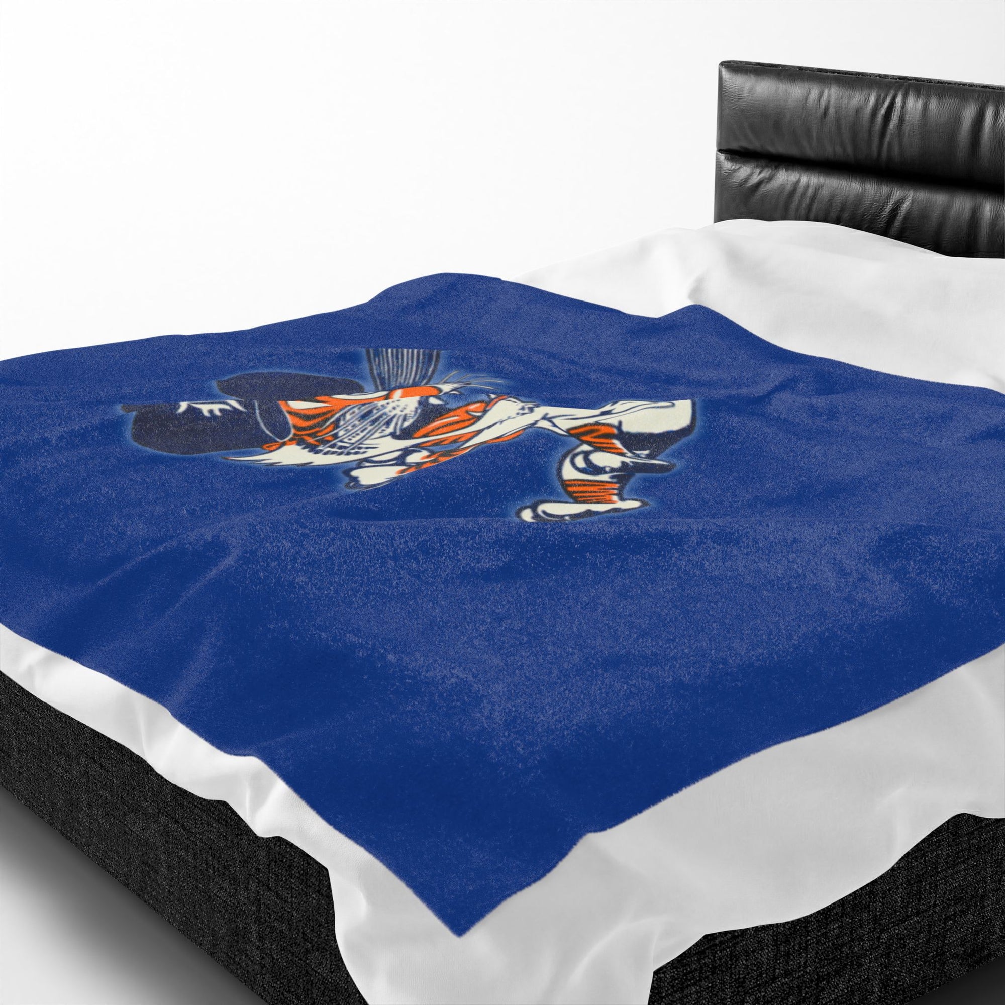 Detroit Baseball Blanket | Tigers Style Throw Blanket | Vintage Detroit Blanket | Baseball Fan Blanket | Cozy Sports Throw