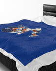 Detroit Baseball Blanket | Tigers Style Throw Blanket | Vintage Detroit Blanket | Baseball Fan Blanket | Cozy Sports Throw
