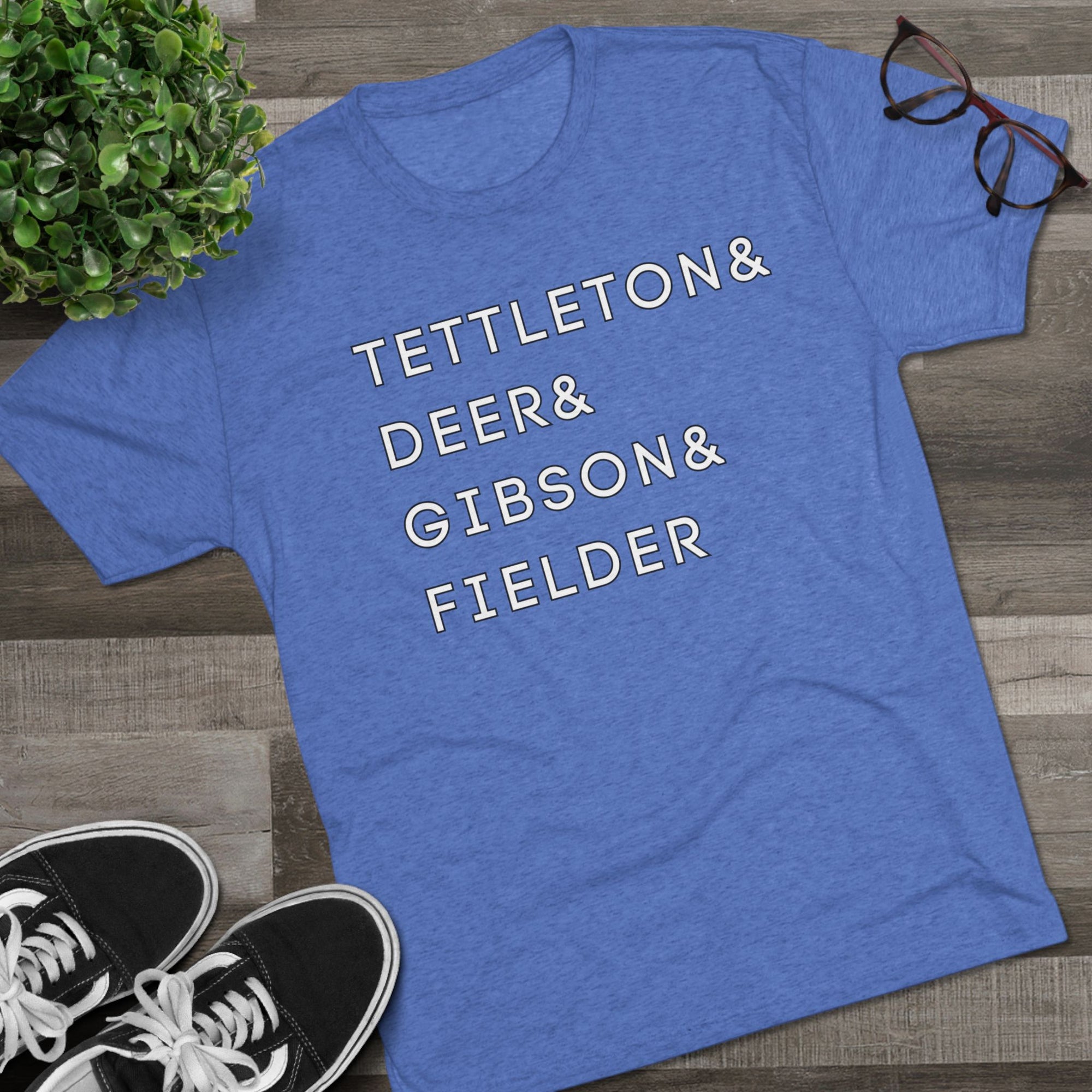 Detroit Tigers Surnames Stack Tee | Tettleton Deer Gibson Fielder T-Shirt | Triblend Comfy Soft Buttery Feel