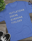 Detroit Tigers Surnames Stack Tee | Tettleton Deer Gibson Fielder T-Shirt | Triblend Comfy Soft Buttery Feel