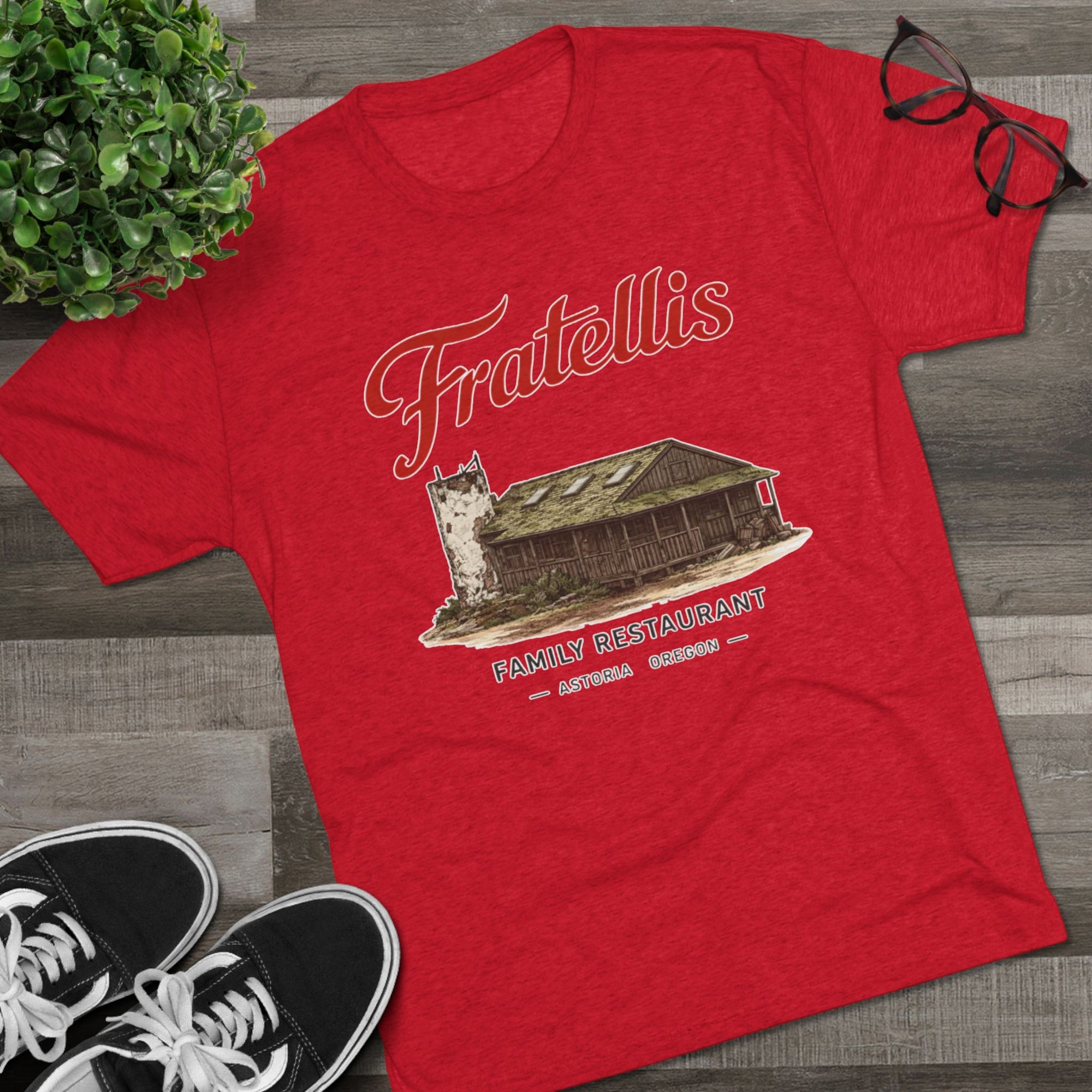 Fratellis Restaurant Shirt, Goonies Fan Tee, Astoria Oregon Shirt, 80s Movie Gift, Funny Fake Restaurant Tee, Goonies Never Say Die
