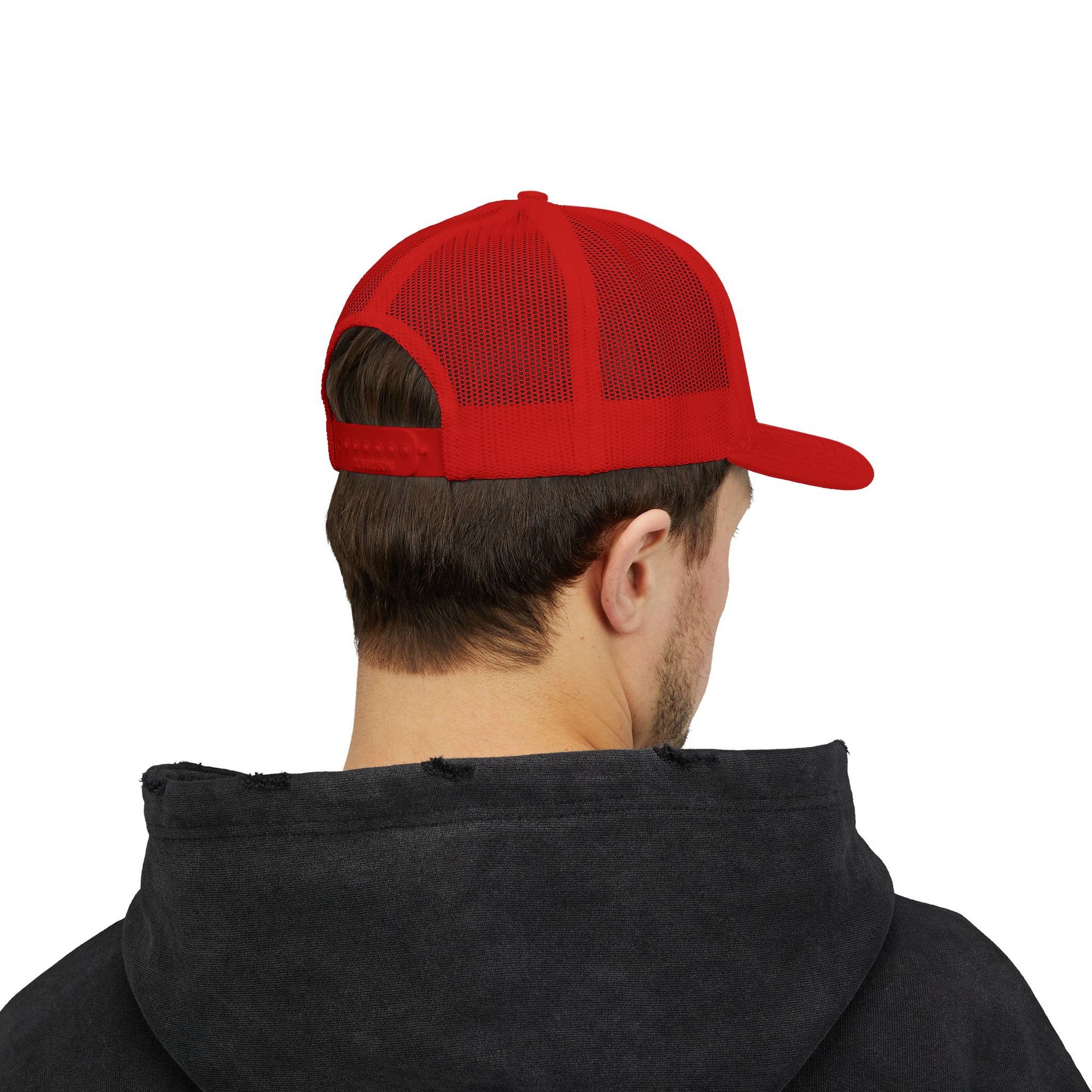 Detroit Hat Embroidered | Red Blue Detroit Cap | Lowercase Detroit Hat | Detroit Basketball Colors Hat | Minimalist Snapback | Trucker Hat