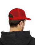 Detroit Hat Embroidered | Red Blue Detroit Cap | Lowercase Detroit Hat | Detroit Basketball Colors Hat | Minimalist Snapback | Trucker Hat