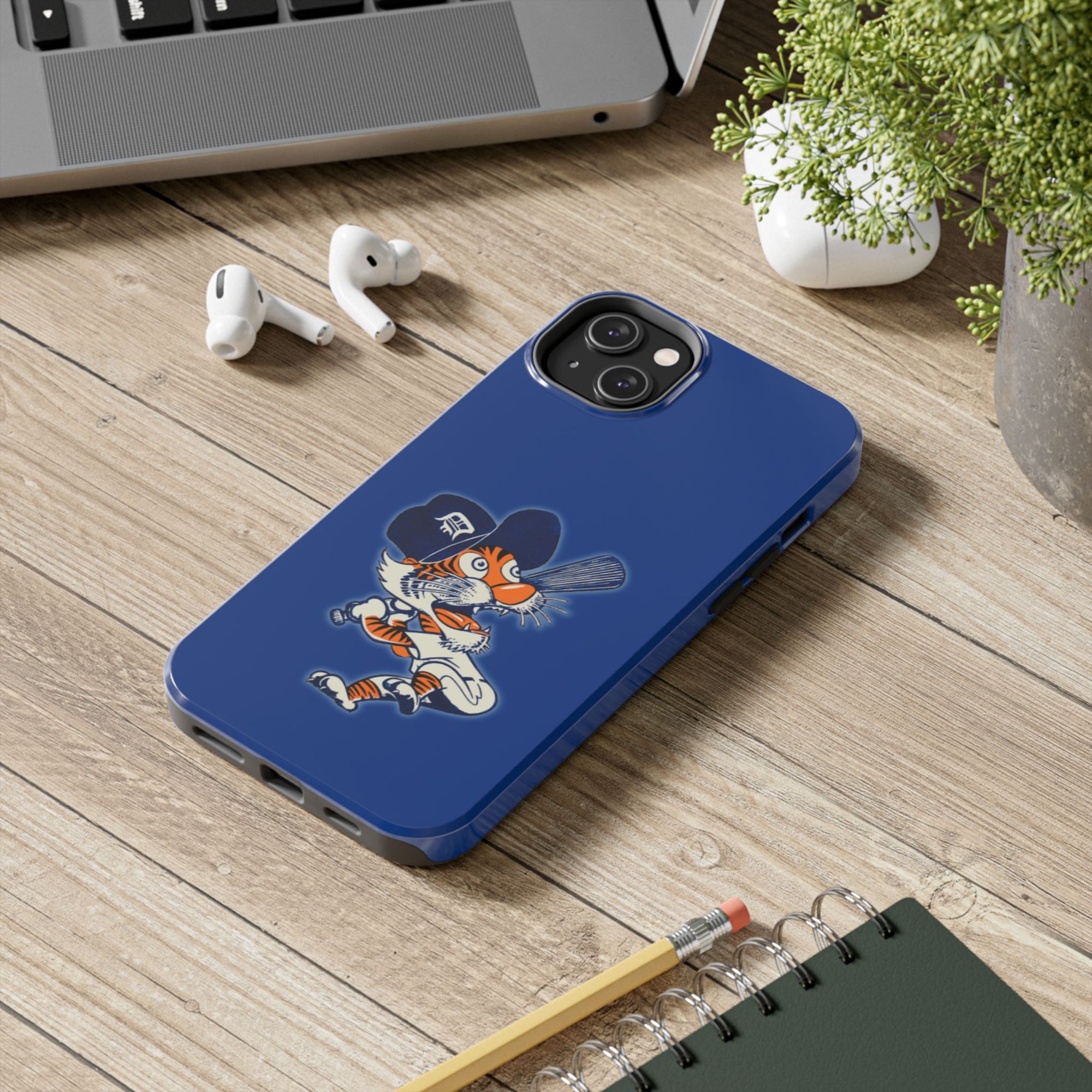 Detroit Tiger Phone Case | Baseball Style iPhone Case | Retro Tiger Case | Detroit Baseball Phone Case | Sports Fan Case
