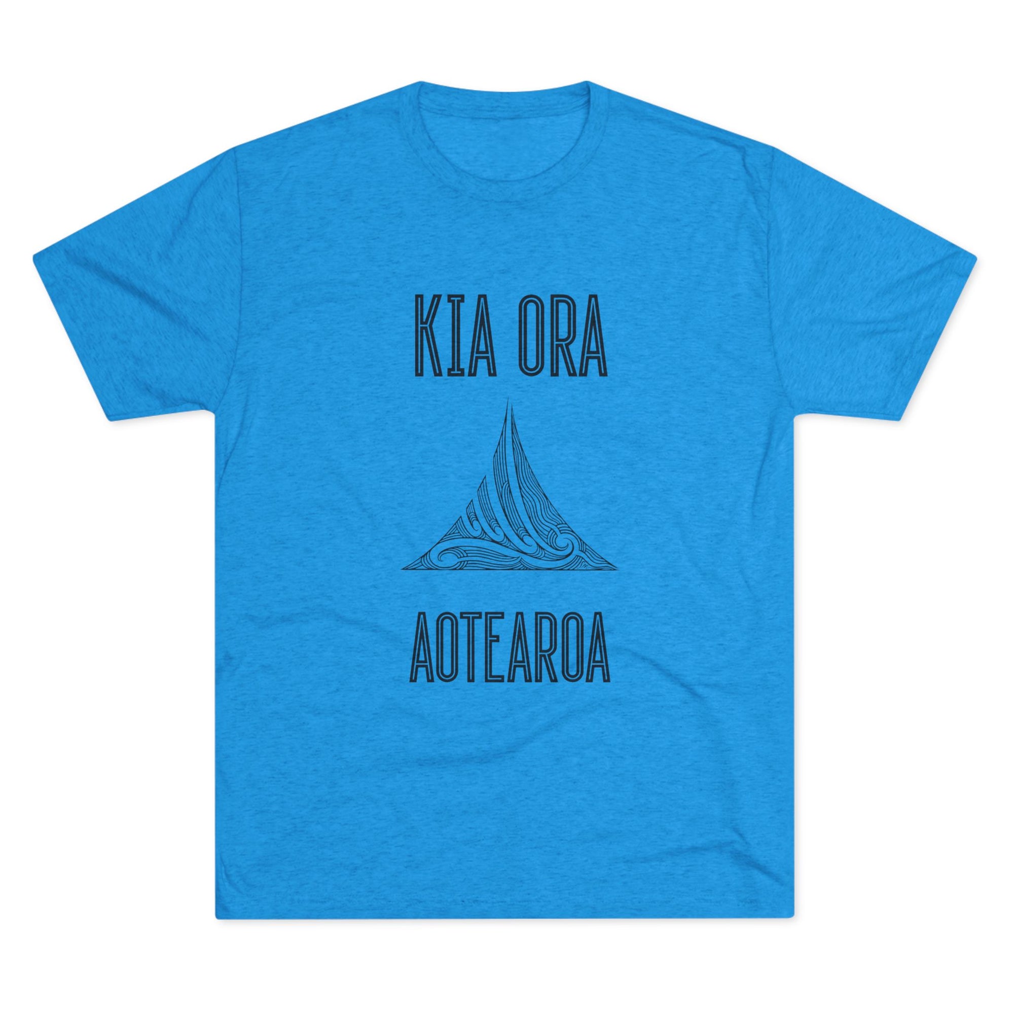 Kia Ora Aotearoa Tee | Maori Koru Wave T-Shirt