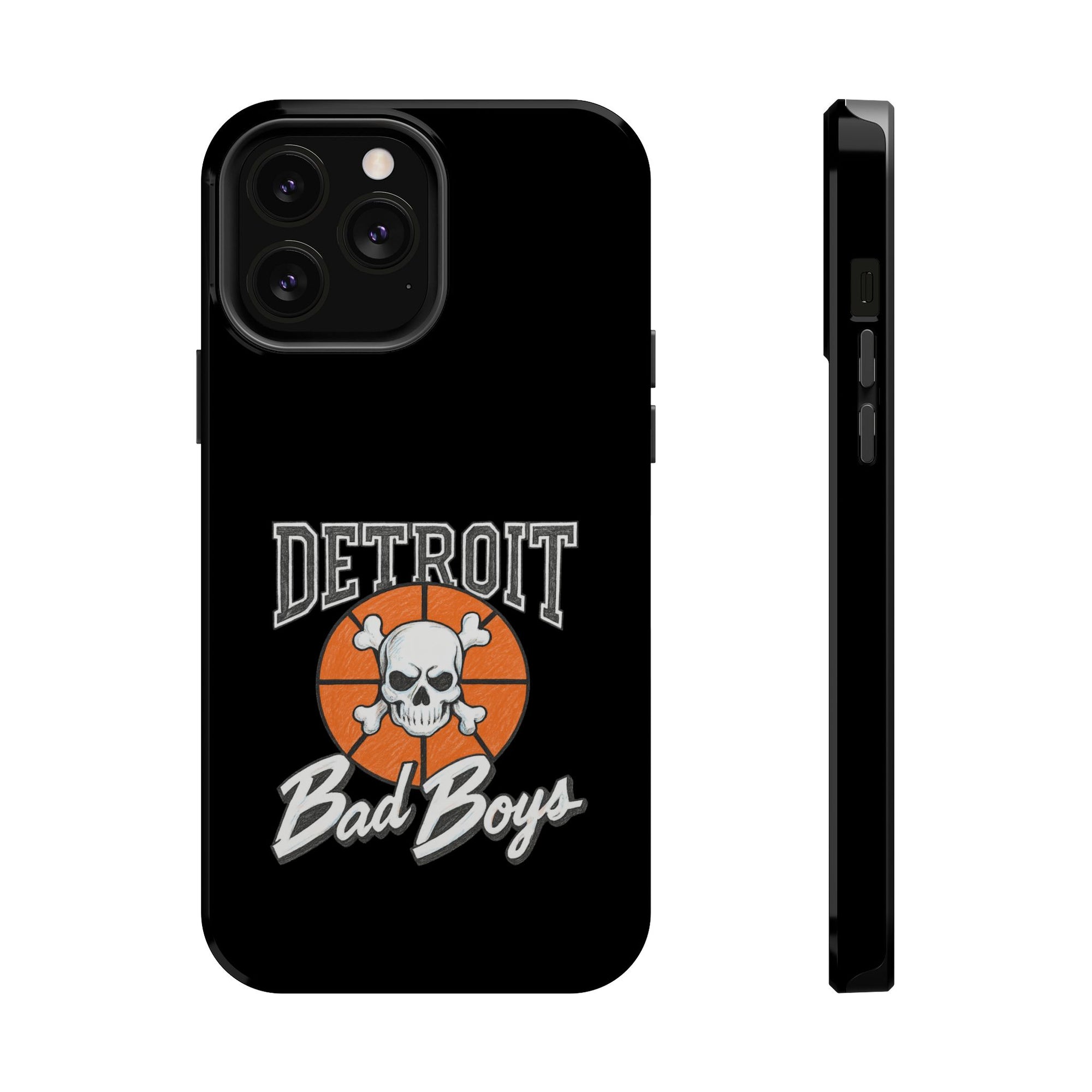 Detroit Bad Boys Skull Basketball Phone Case - Magnetic Impact-Resistant Case