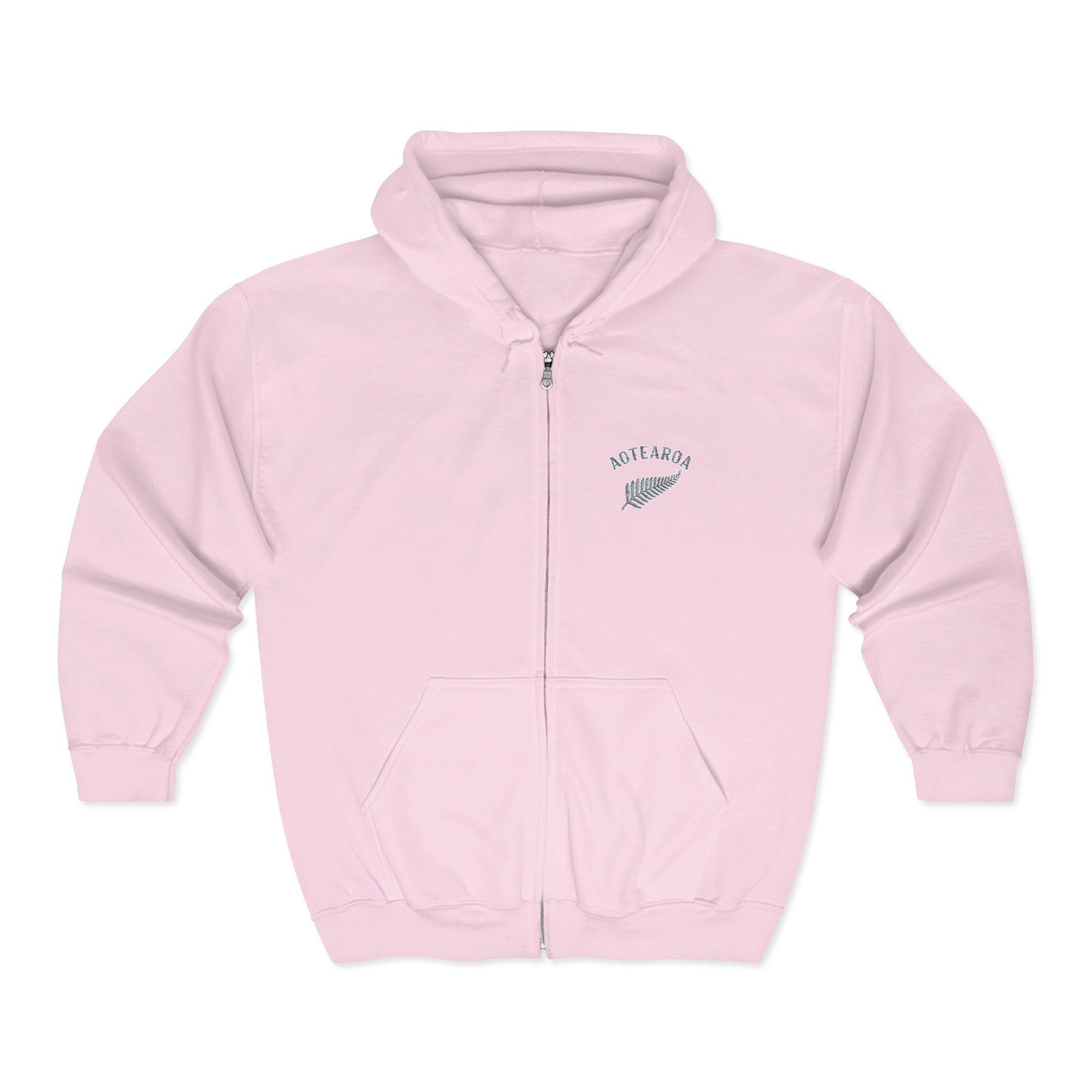 Aotearoa Zip Hoodie | New Zealand Hoodie | Silver Fern Hoodie | Kiwi Hoodie | Full Zip Hooded Sweatshirt | NZ Pride Hoodie
