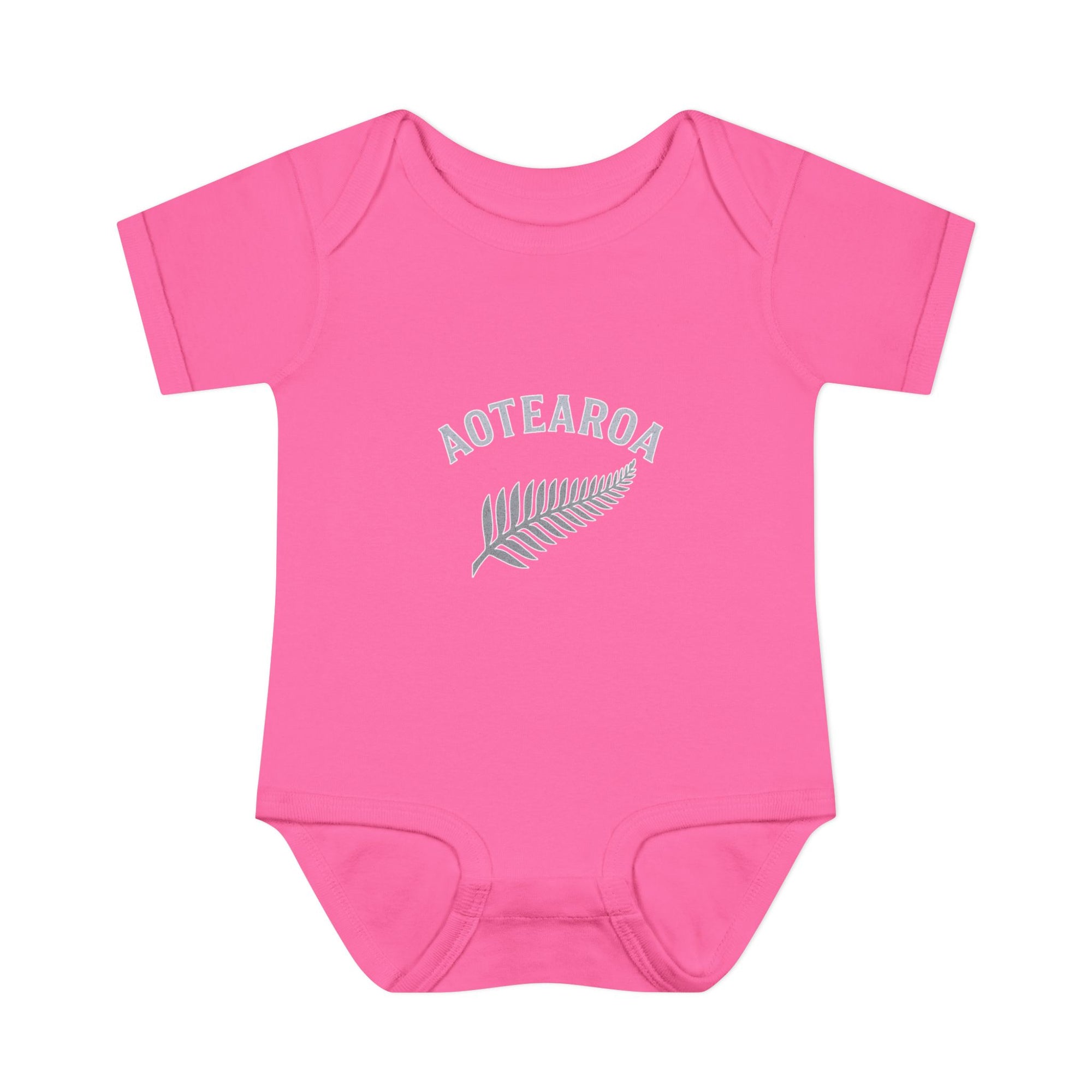 New Zealand Baby Onesie | Aotearoa Baby Outfit | Kiwi Infant Bodysuit | NZ Baby Clothes | Silver Fern Baby Gift