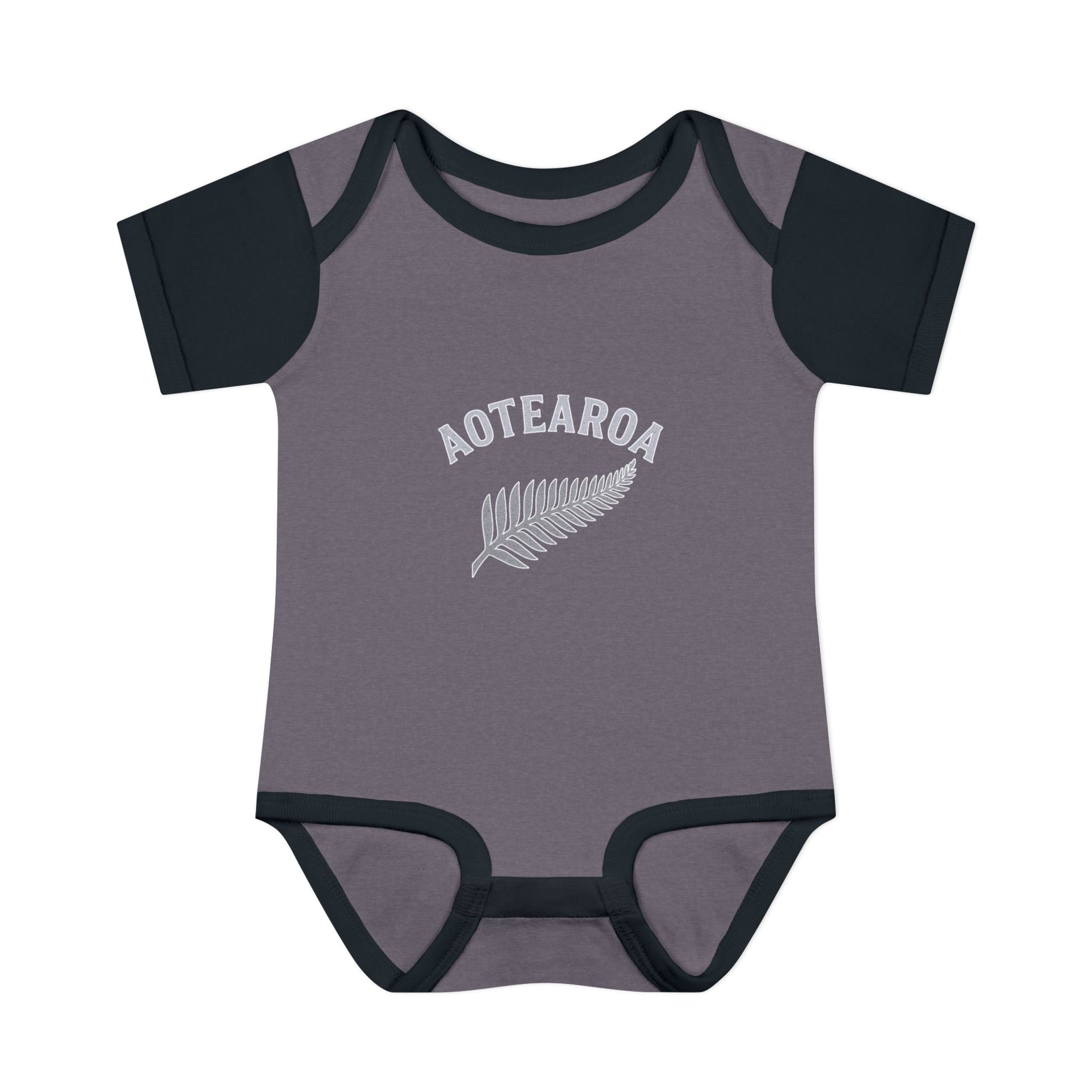 New Zealand Baby Onesie | Aotearoa Baby Outfit | Kiwi Infant Bodysuit | NZ Baby Clothes | Silver Fern Baby Gift