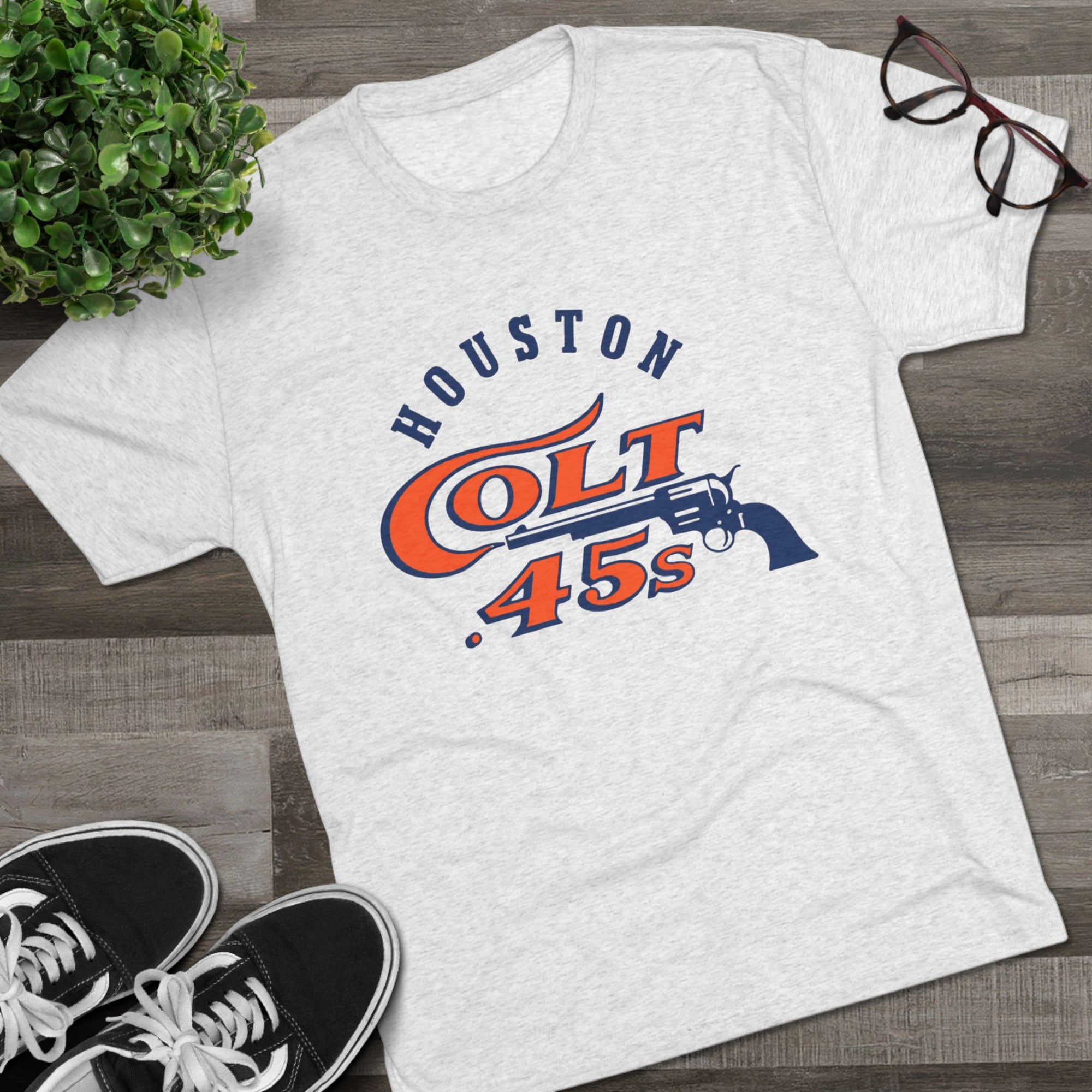Houston Colt .45s T-Shirt | Vintage Houston Baseball Shirt | Retro Texas Baseball Tee | Throwback Ballpark Shirt | Soft Triblend Tee Gift
