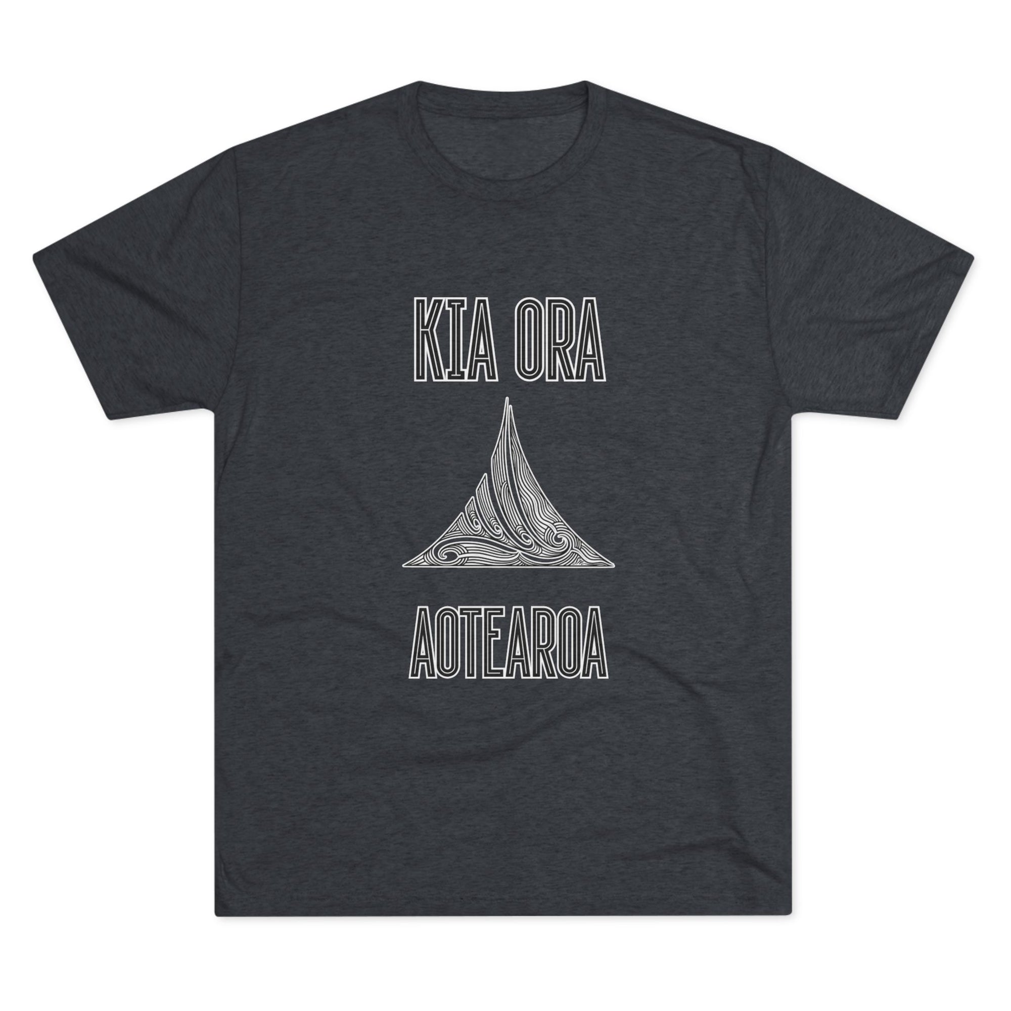 Kia Ora Aotearoa Tee | Maori Koru Wave T-Shirt