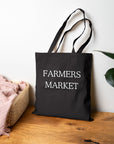 Farmers Market Cotton Canvas Tote Bag | Natural Market Shopper