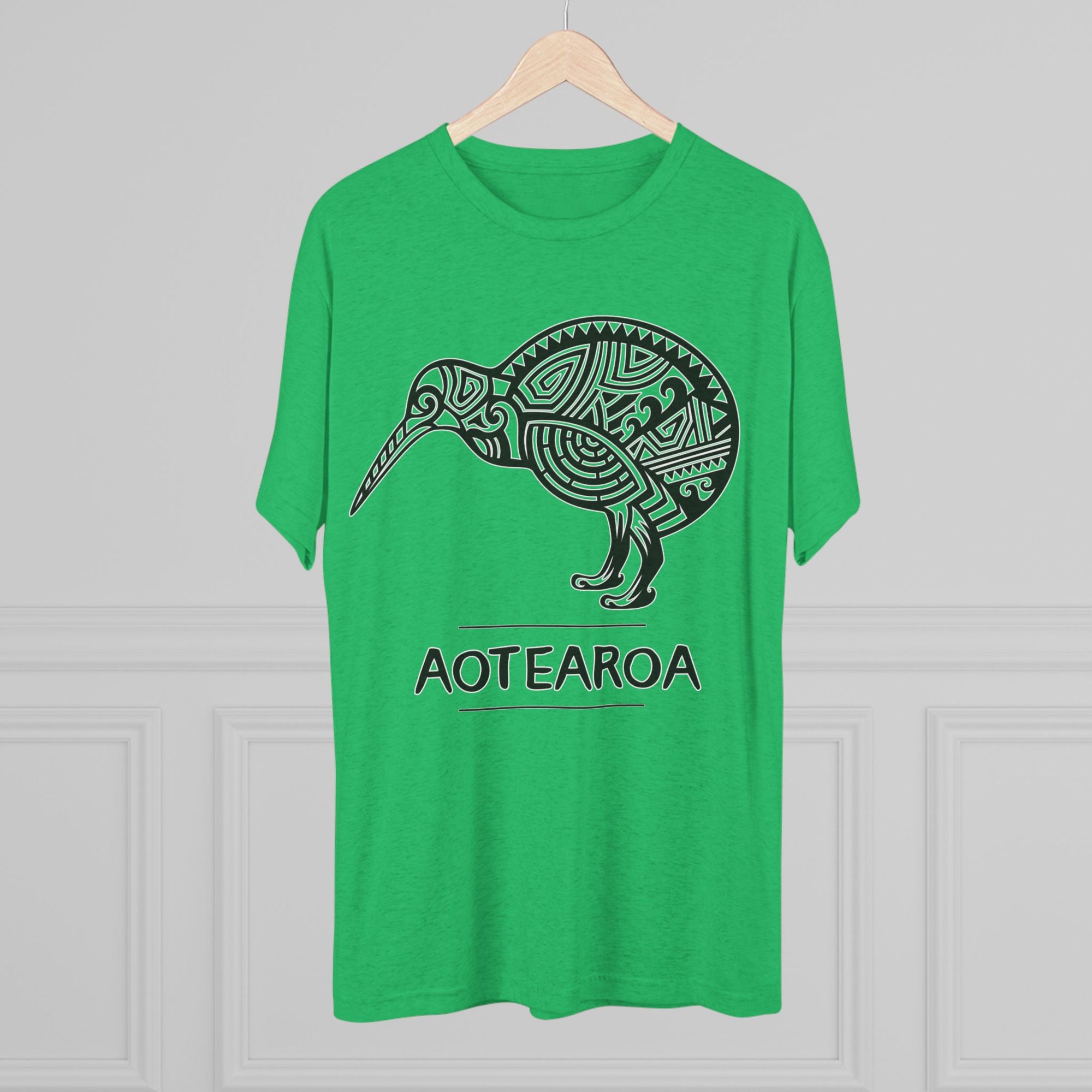 Maori Kiwi Aotearoa T-Shirt | New Zealand Tribal Bird Tee