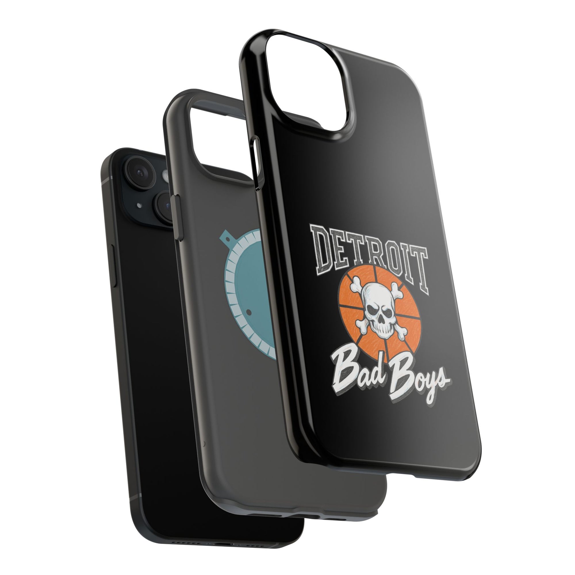 Detroit Bad Boys Skull Basketball Phone Case - Magnetic Impact-Resistant Case