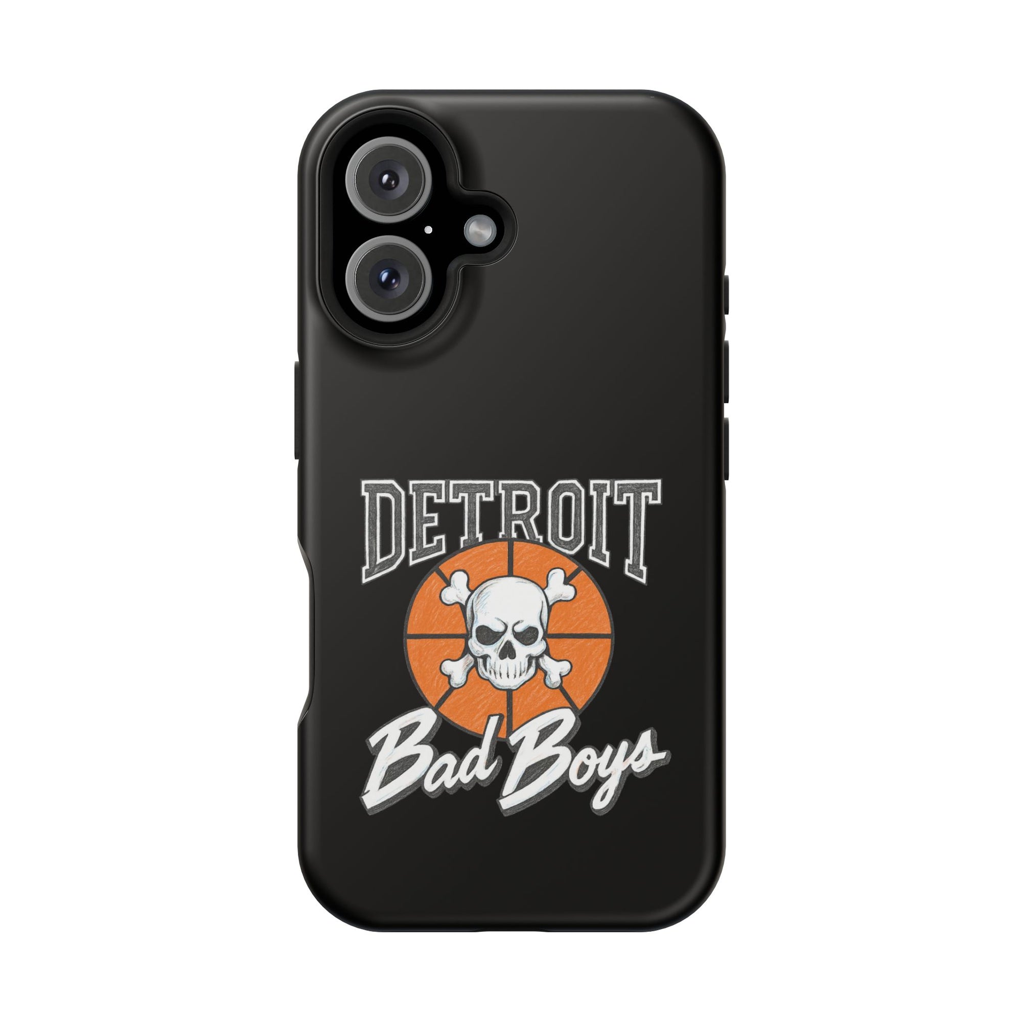 Detroit Bad Boys Skull Basketball Phone Case - Magnetic Impact-Resistant Case
