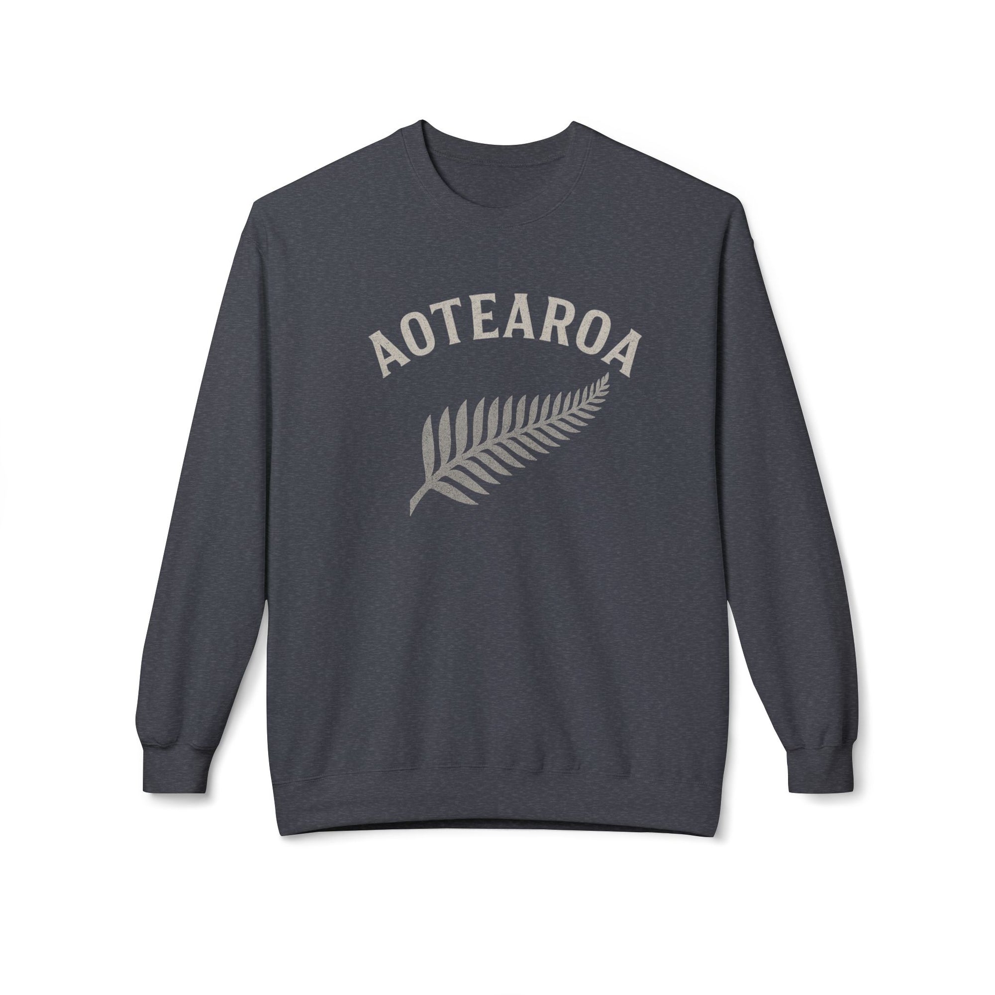Aotearoa Fern Crewneck Sweatshirt | New Zealand Silver Fern