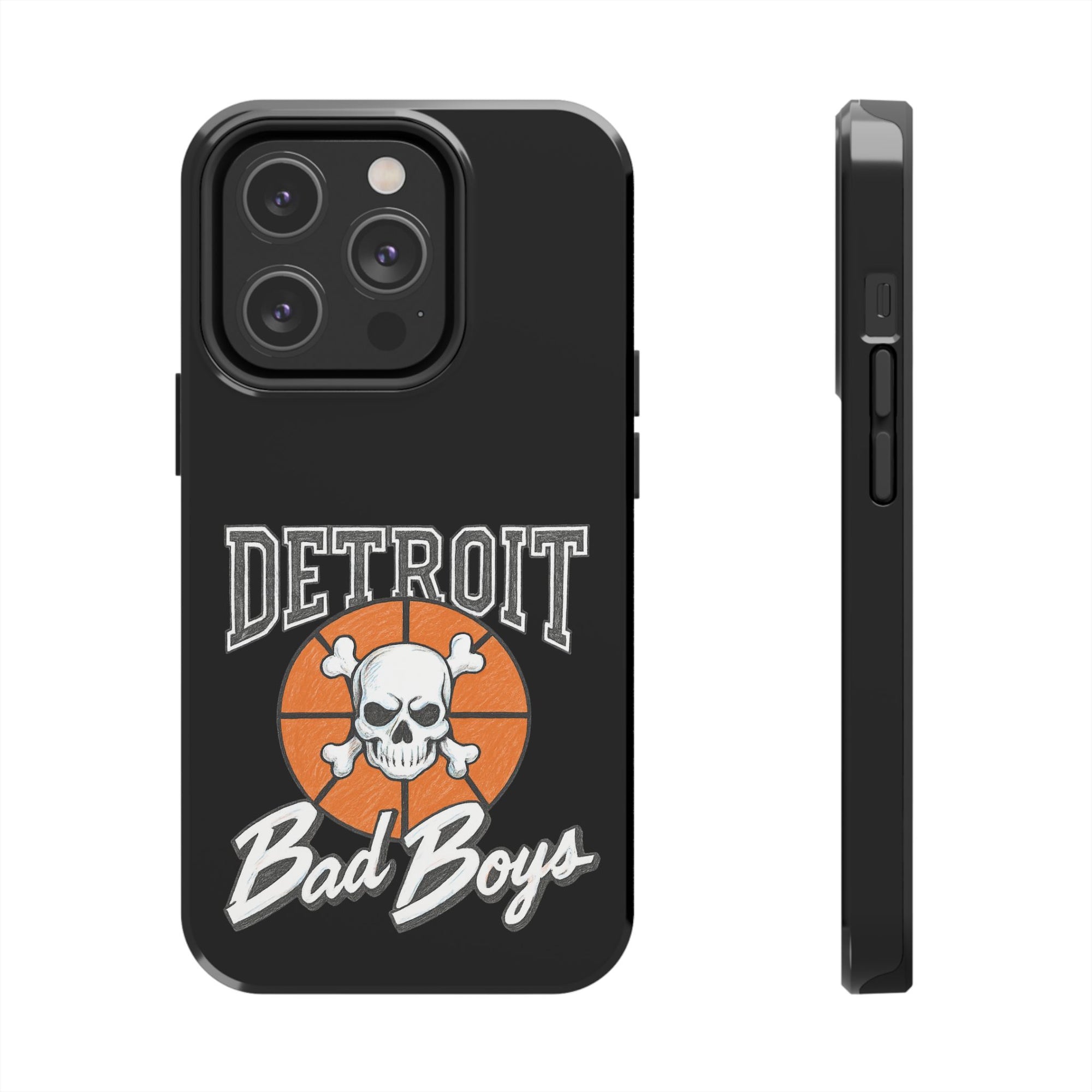 Detroit Bad Boys Phone Case | Basketball Skull Design - Tough Case