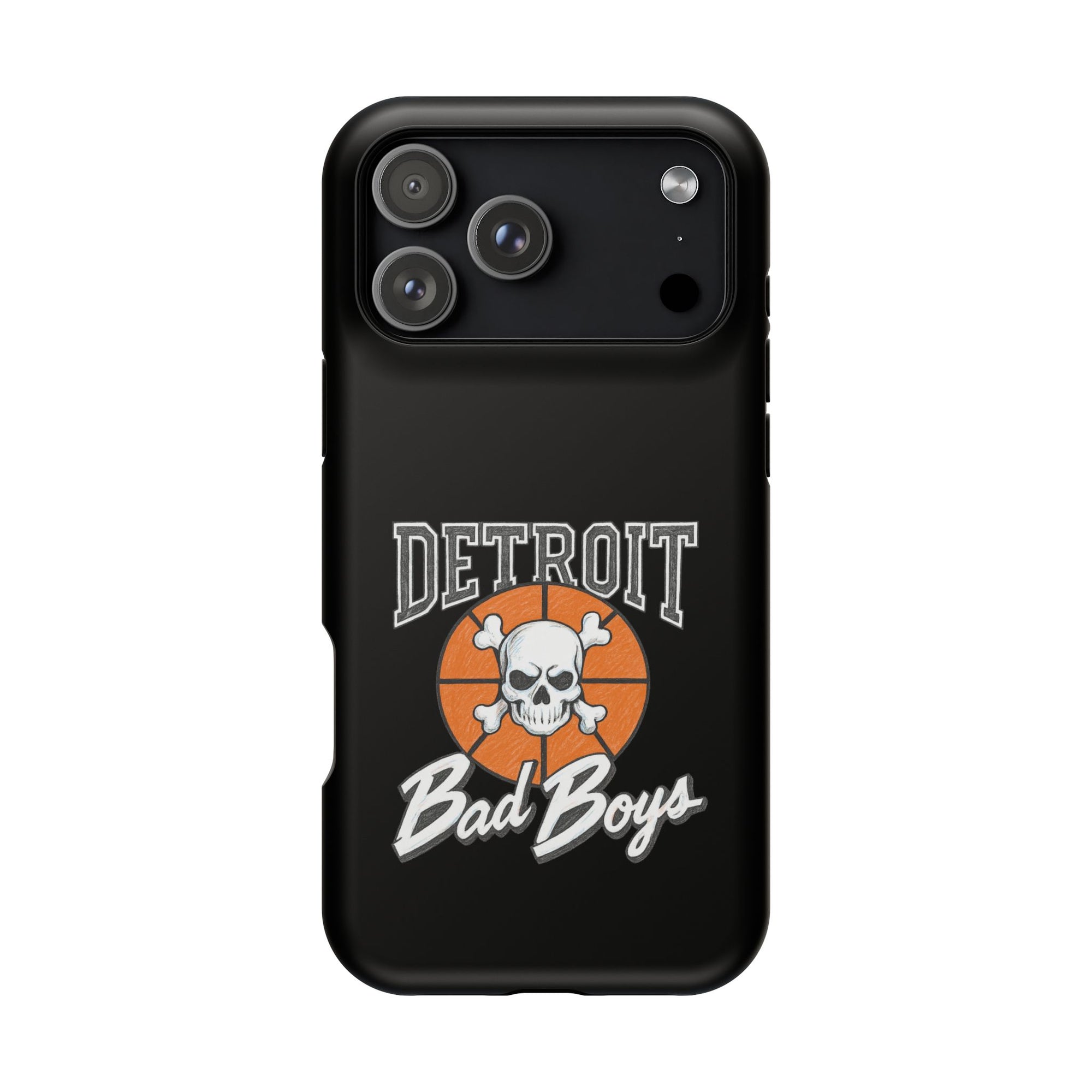 Detroit Bad Boys Skull Basketball Phone Case - Magnetic Impact-Resistant Case