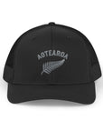 Aotearoa Hat Embroidered | Silver Fern Hat | New Zealand Cap | Kiwi Hat | NZ Pride Hat | Minimalist Snapback Trucker Hat