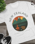 Aotearoa New Zealand Tri-Blend Tee, Classic Soft Shirt for Men & Women, Kiwi Travel Top, Vintage Tshirt, Souvenir
