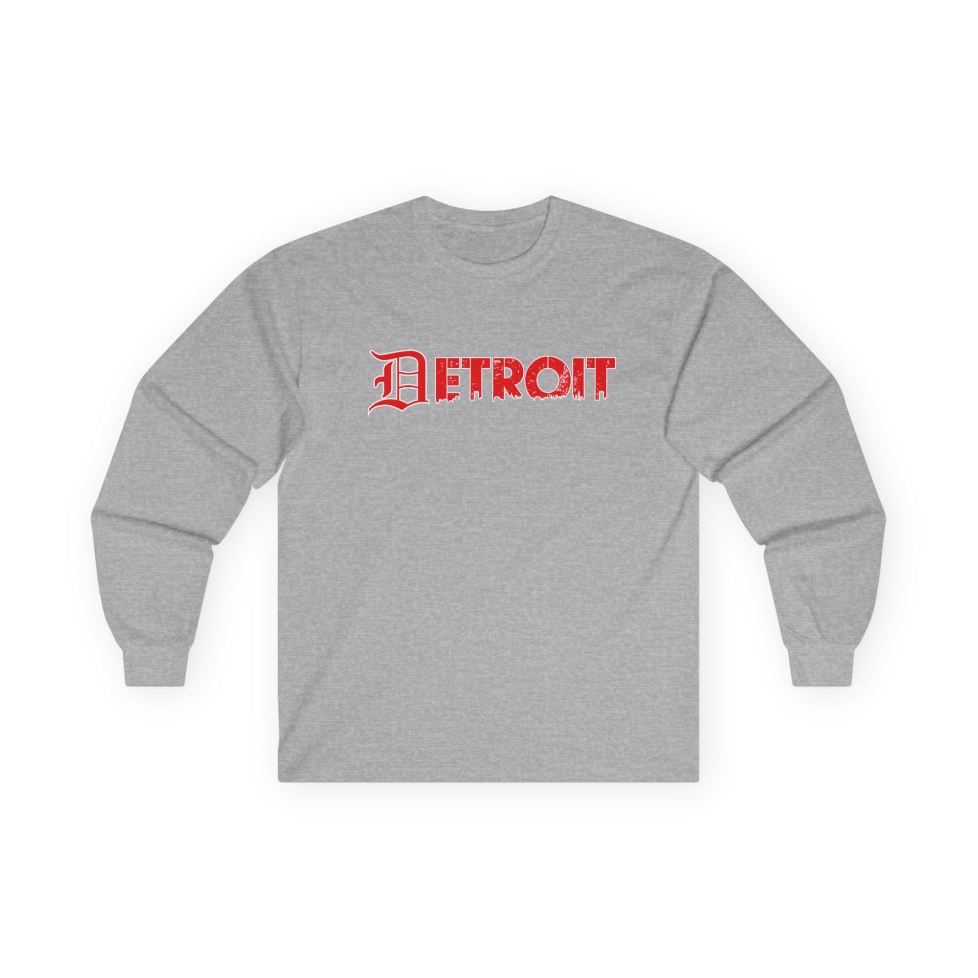 Detroit Old English Shirt | Detroit Gothic Tee | Red Black Detroit Shirt | Motor City Shirt | Detroit Streetwear Tee | Vintage Detroit Shirt