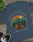 Aotearoa New Zealand Tri-Blend Tee, Classic Soft Shirt for Men & Women, Kiwi Travel Top, Vintage Tshirt, Souvenir