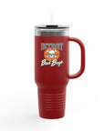 Bad Boys Detroit 40oz Tumbler | Stanley Style Cup | Detroit Basketball Tumbler | Retro Basketball Mug | Insulated Travel Mug | Pistons Cup
