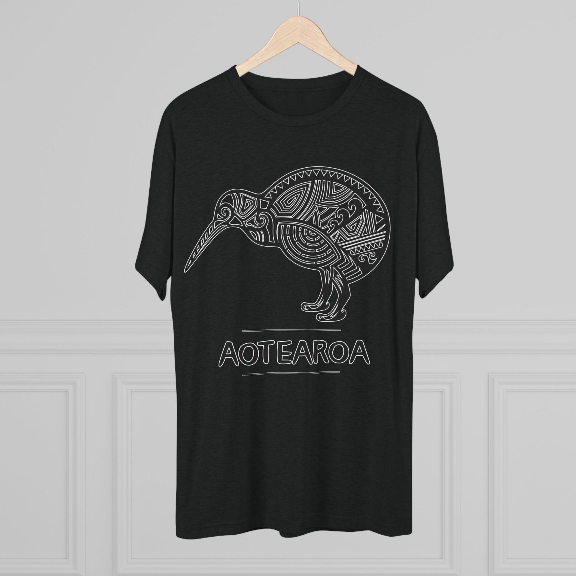 Maori Kiwi Aotearoa T-Shirt | New Zealand Tribal Bird Tee