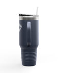 Aotearoa 40oz Travel Mug | Stanley Style Tumbler | New Zealand Insulated Mug | Silver Fern Cup | Kiwi Travel Cup | Large Handle Tumbler