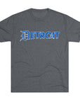 Copy of Detroit Blue & White Triblend T-Shirt | Old English Detroit Tee | Super Soft Vintage Detroit Shirt | Detroit Streetwear | Motor City Tee