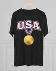USA Medal Graphic Tee | Patriotic Sports Shirt, 4th of July Apparel