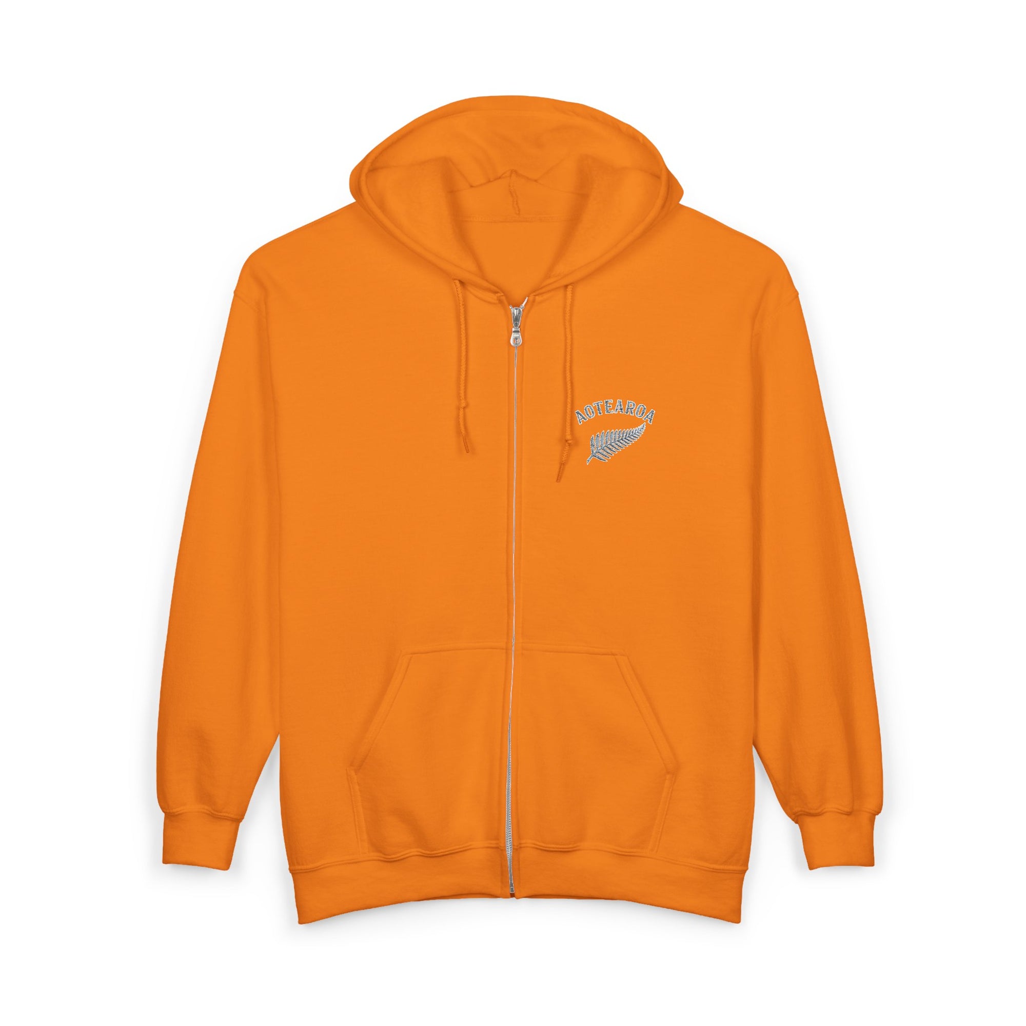 Aotearoa Zip Hoodie | New Zealand Hoodie | Silver Fern Hoodie | Kiwi Hoodie | Full Zip Hooded Sweatshirt | NZ Pride Hoodie