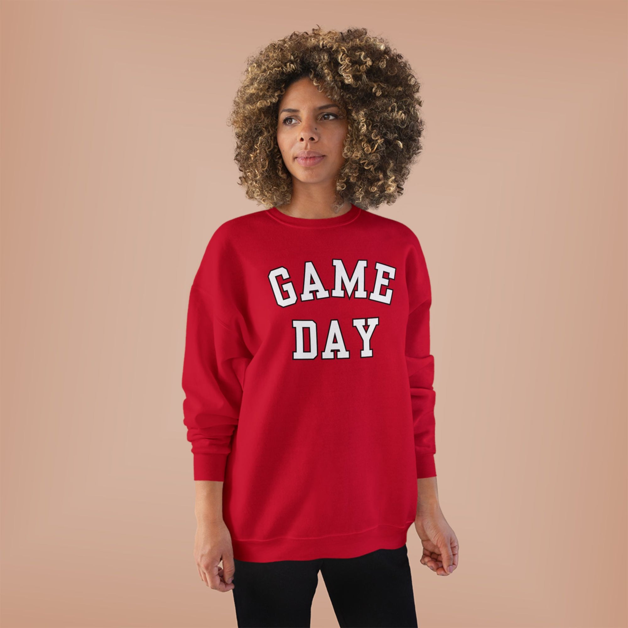 Game Day Crewneck Sweatshirt | Collegiate Lettering, Sports Fanwear