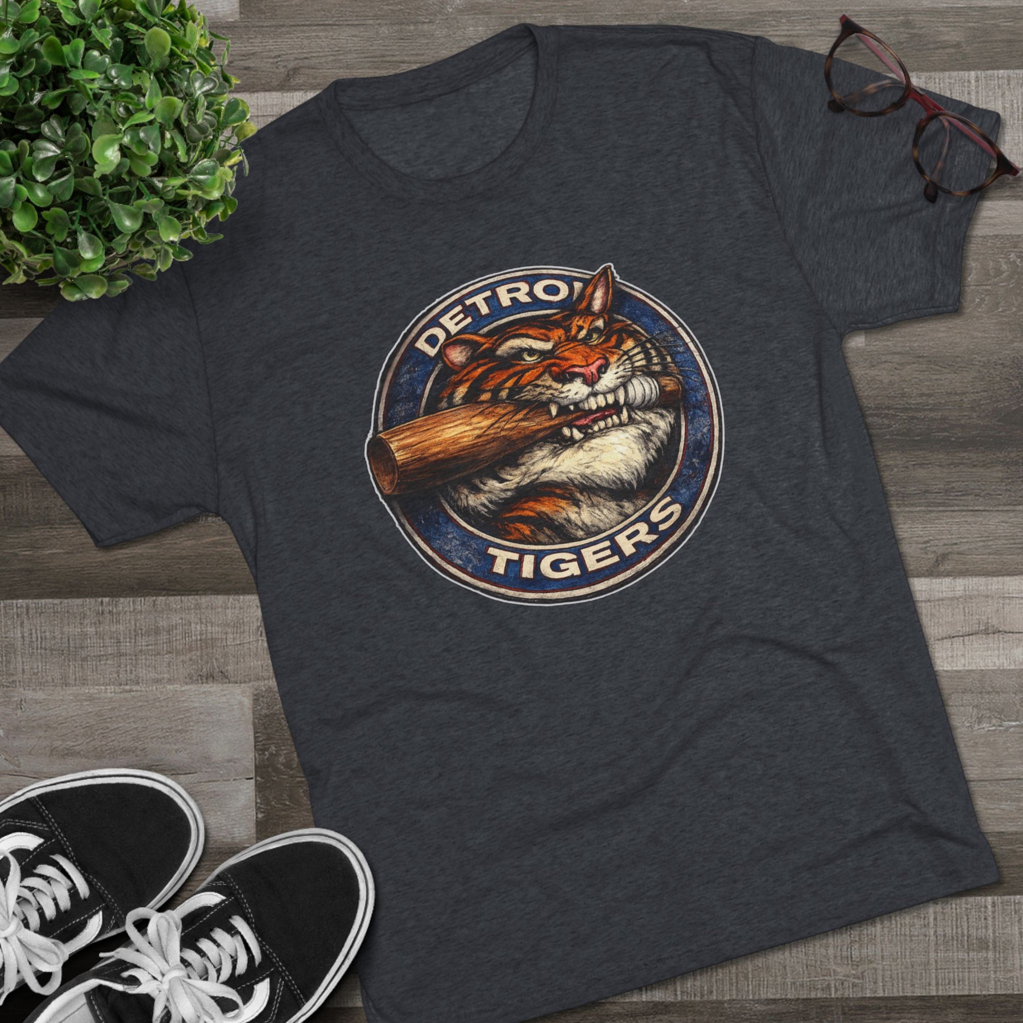 Detroit Tigers Vintage Shirt | Gritty Tiger Graphic Tee | Retro Detroit Baseball Shirt | Kitty Shirt | Motor City Tee | Old School Baseball