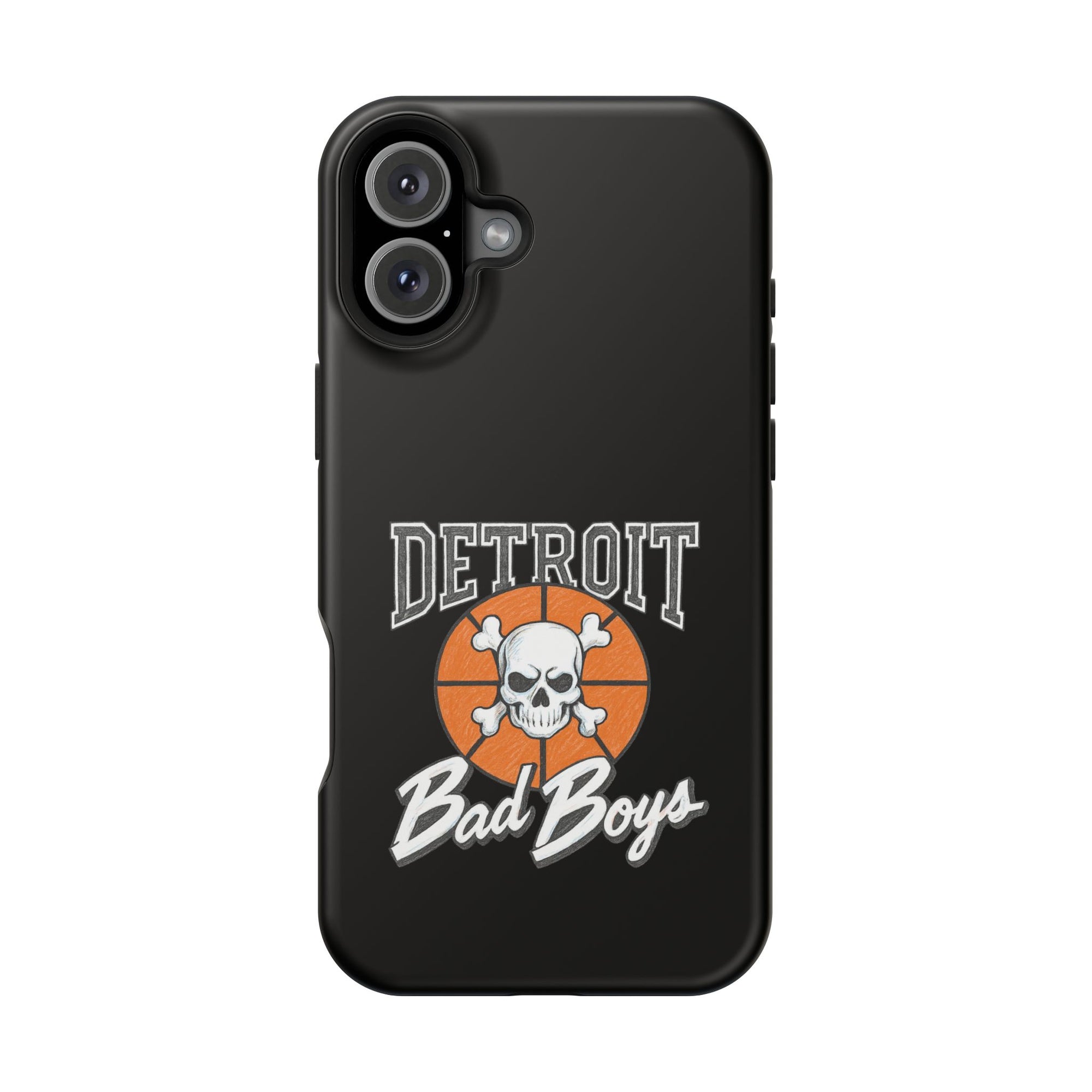 Detroit Bad Boys Skull Basketball Phone Case - Magnetic Impact-Resistant Case