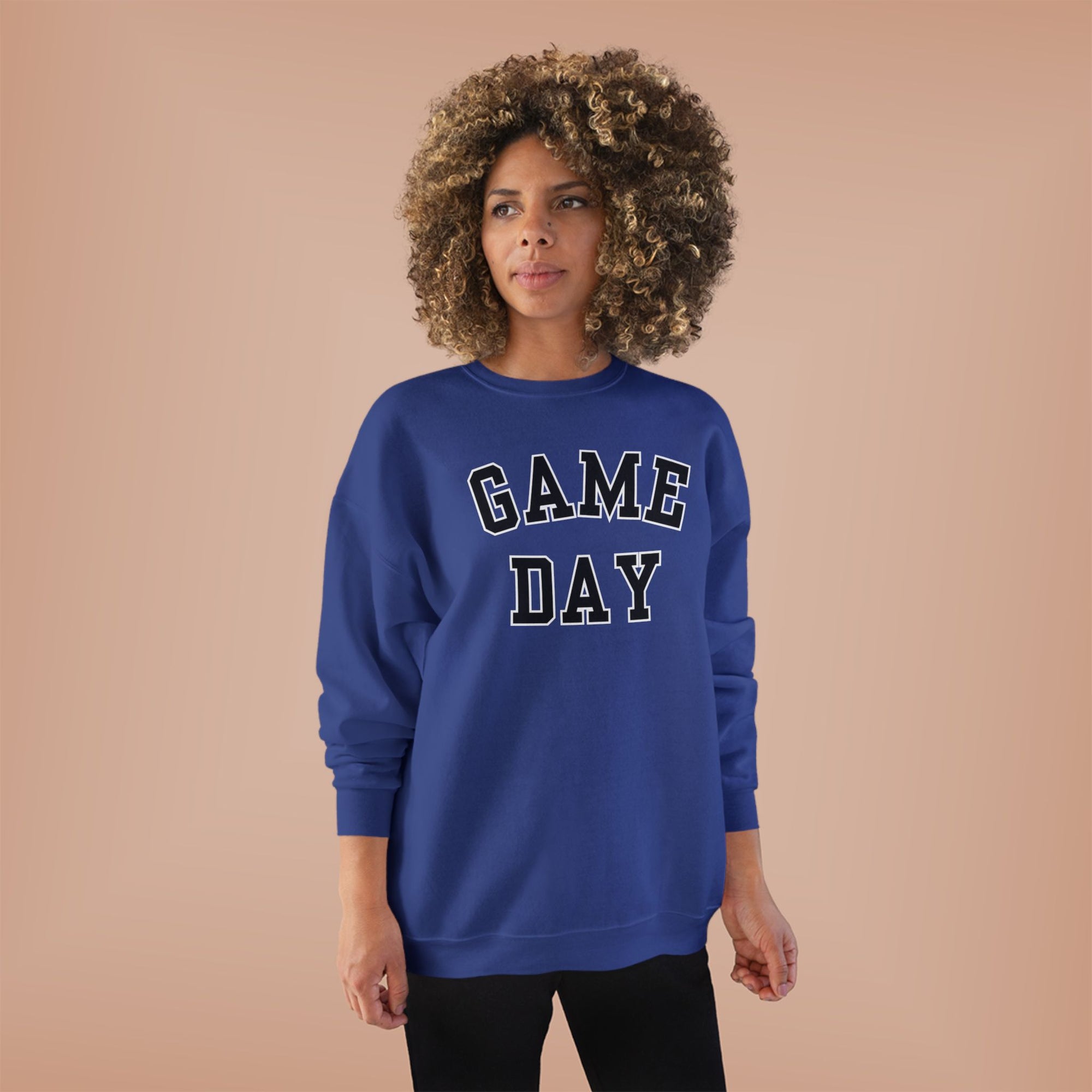 Game Day Crewneck Sweatshirt | Collegiate Lettering, Sports Fanwear
