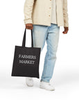Farmers Market Cotton Canvas Tote Bag | Natural Market Shopper