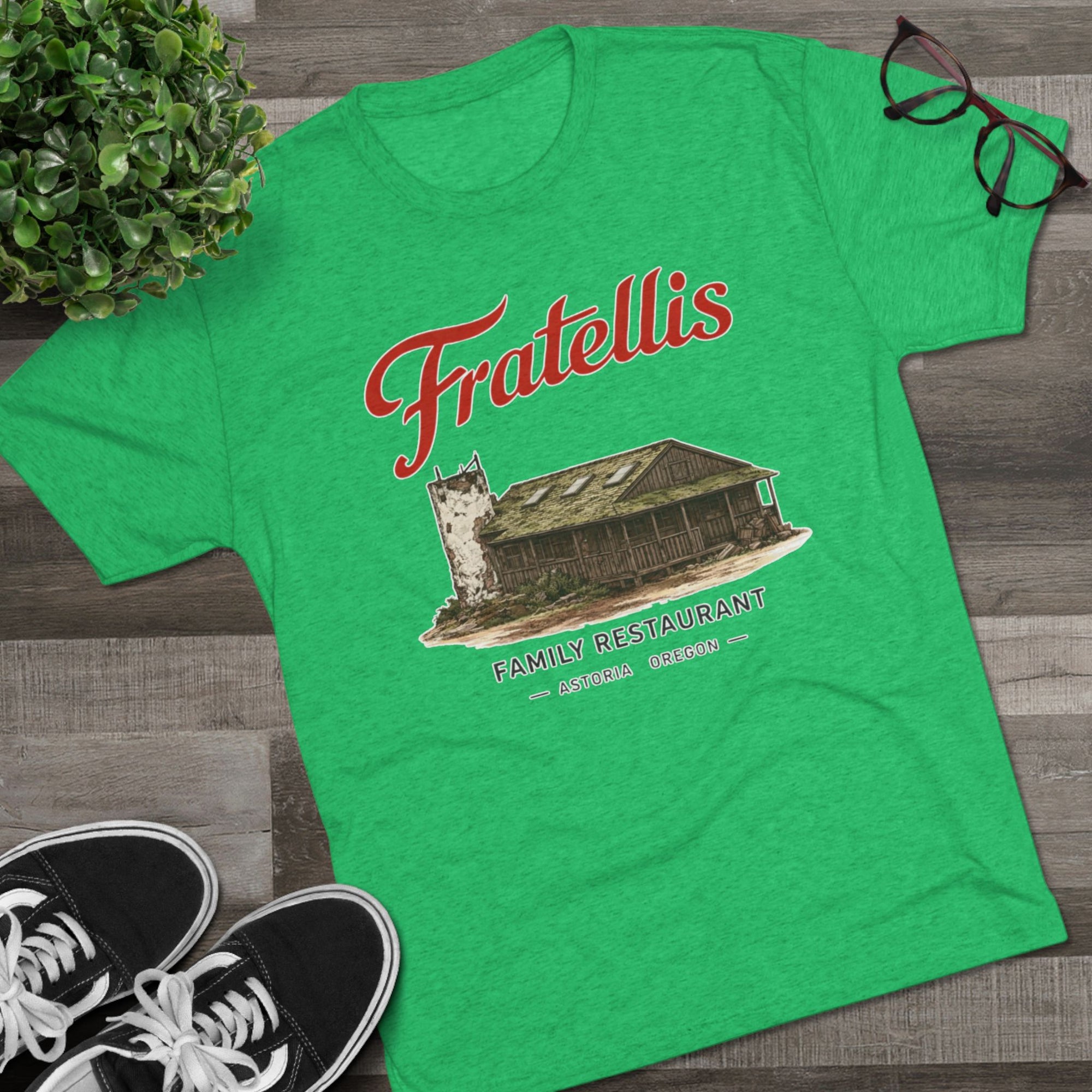 Fratellis Restaurant Shirt, Goonies Fan Tee, Astoria Oregon Shirt, 80s Movie Gift, Funny Fake Restaurant Tee, Goonies Never Say Die