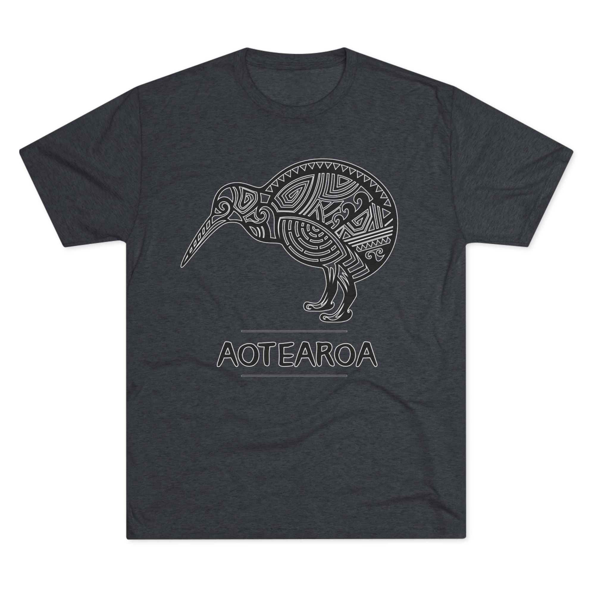 Maori Kiwi Aotearoa T-Shirt | New Zealand Tribal Bird Tee