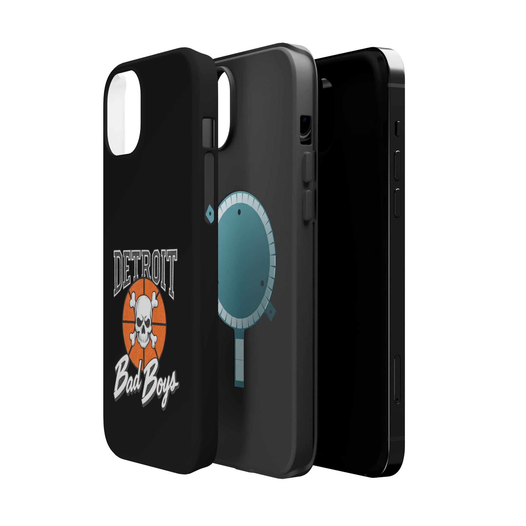 Detroit Bad Boys Skull Basketball Phone Case - Magnetic Impact-Resistant Case