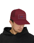 Detroit Hat Embroidered | Red Blue Detroit Cap | Lowercase Detroit Hat | Detroit Basketball Colors Hat | Minimalist Snapback | Trucker Hat