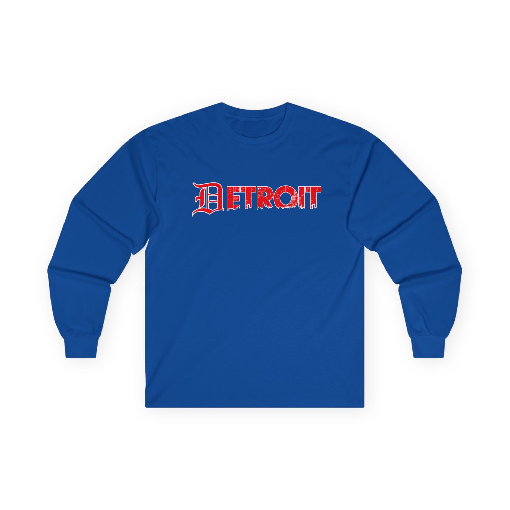 Detroit Old English Shirt | Detroit Gothic Tee | Red Black Detroit Shirt | Motor City Shirt | Detroit Streetwear Tee | Vintage Detroit Shirt