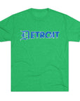 Copy of Detroit Blue & White Triblend T-Shirt | Old English Detroit Tee | Super Soft Vintage Detroit Shirt | Detroit Streetwear | Motor City Tee