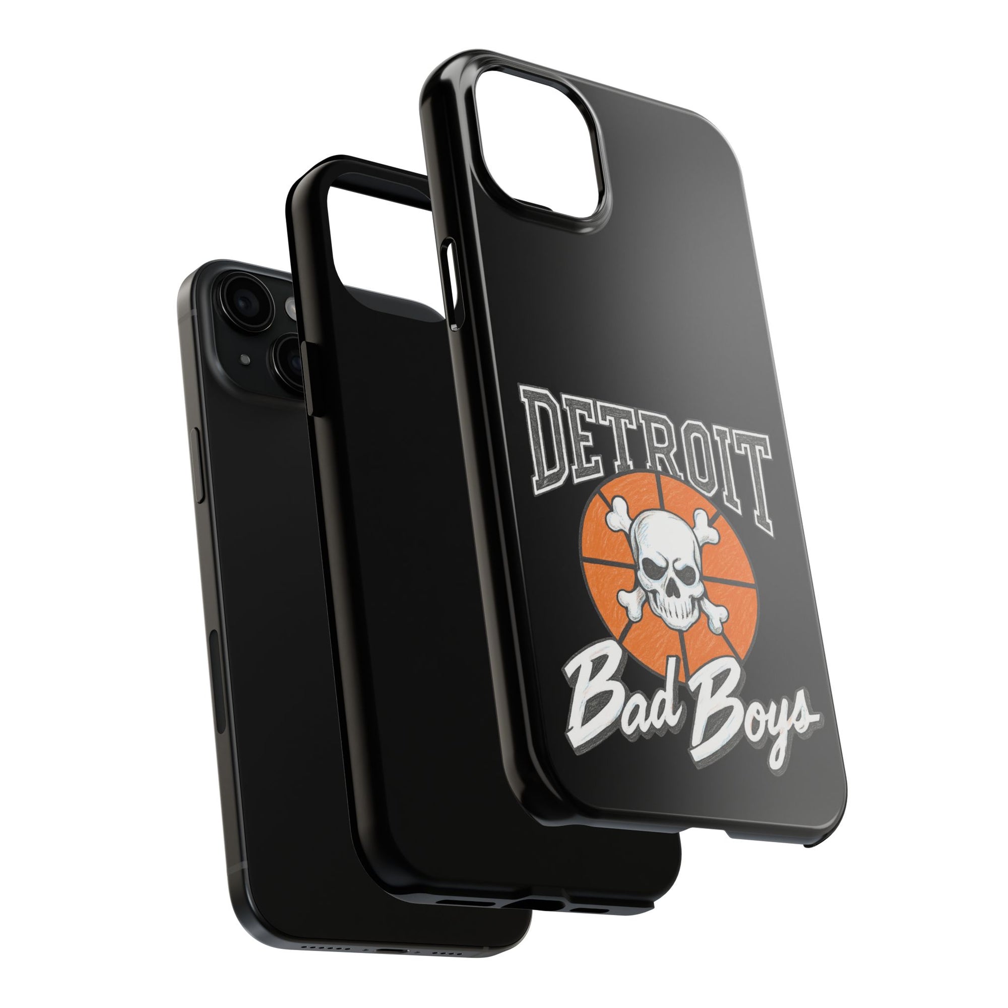 Detroit Bad Boys Phone Case | Basketball Skull Design - Tough Case