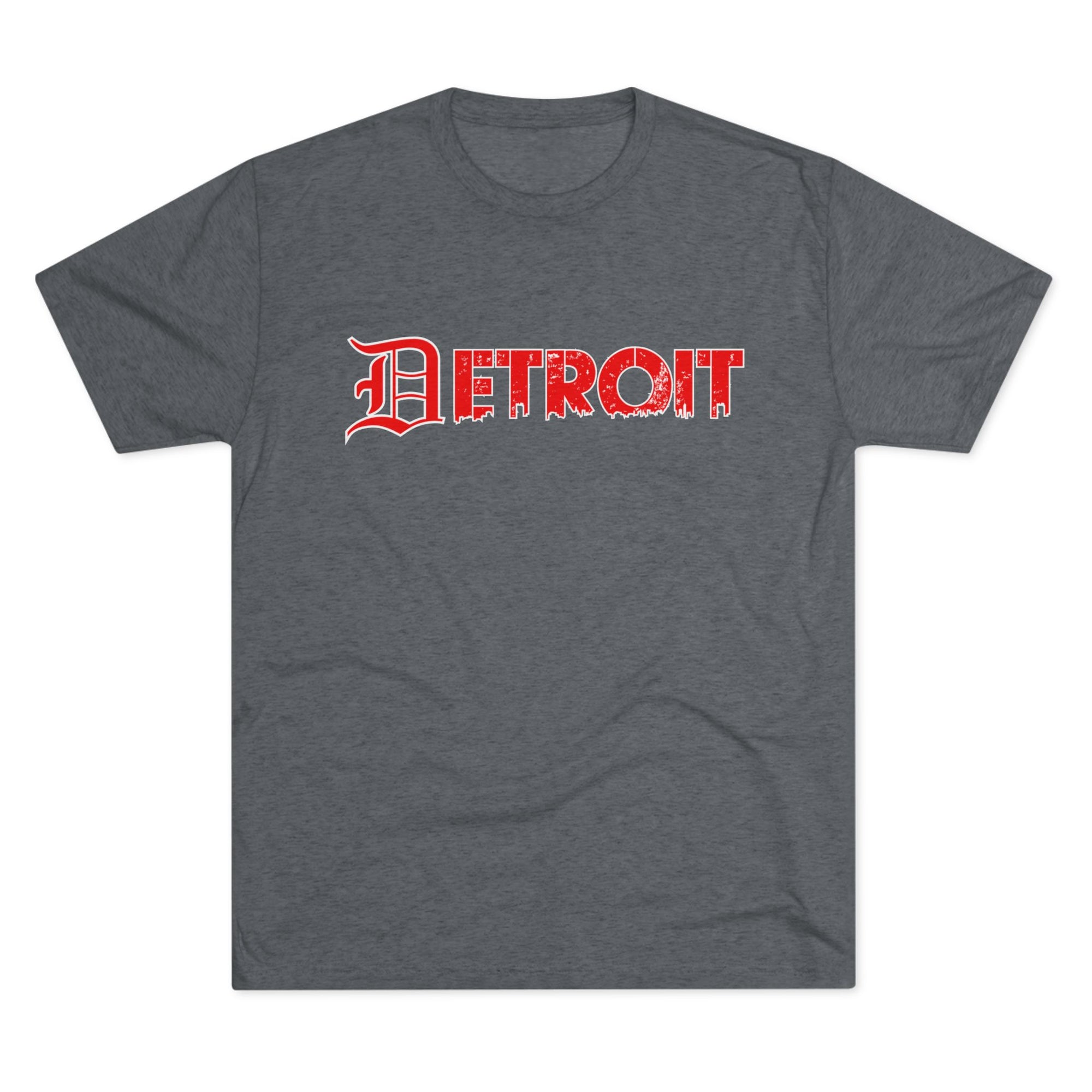 Detroit Triblend T-Shirt | Old English Detroit Tee | Super Soft Vintage Detroit Shirt | Premium Detroit Streetwear | Motor City Tee