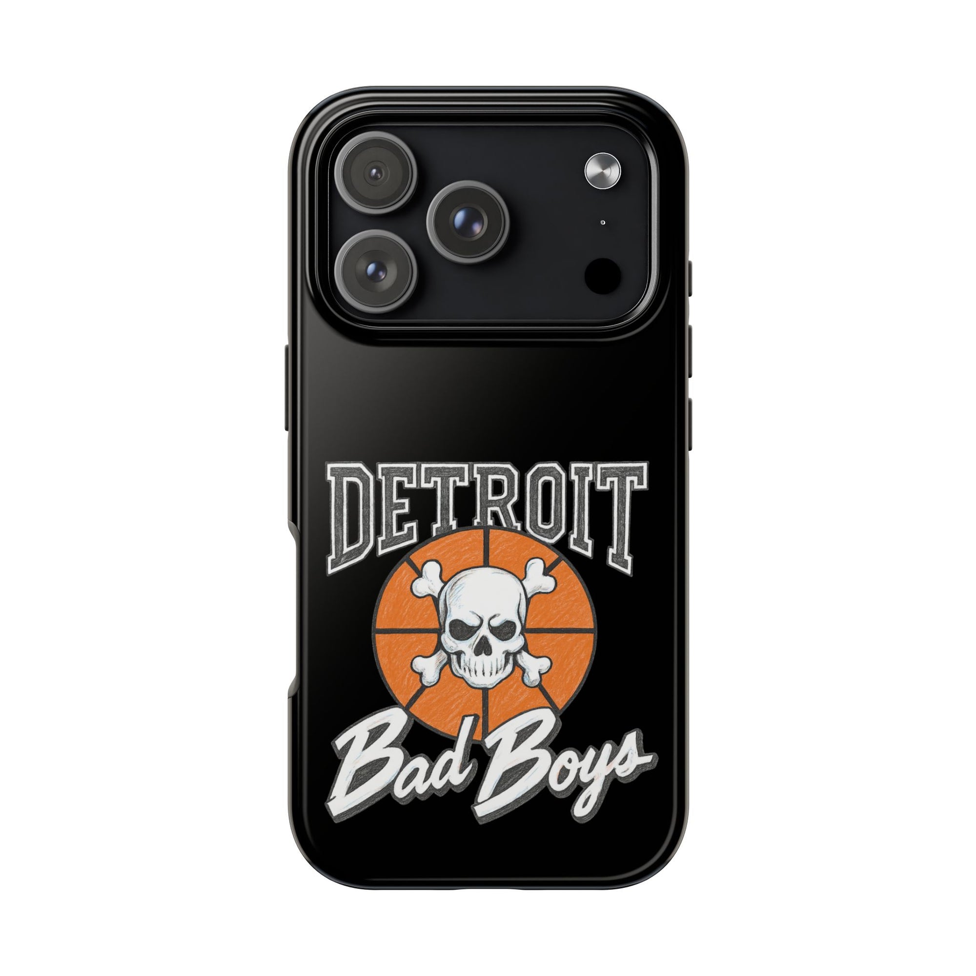 Detroit Bad Boys Phone Case | Basketball Skull Design - Tough Case