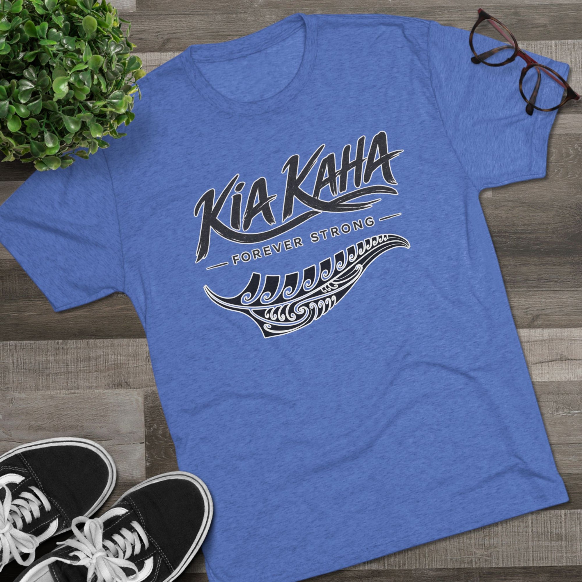 Kia Kaha Forever Strong Tee | Maori Koru Fern Design