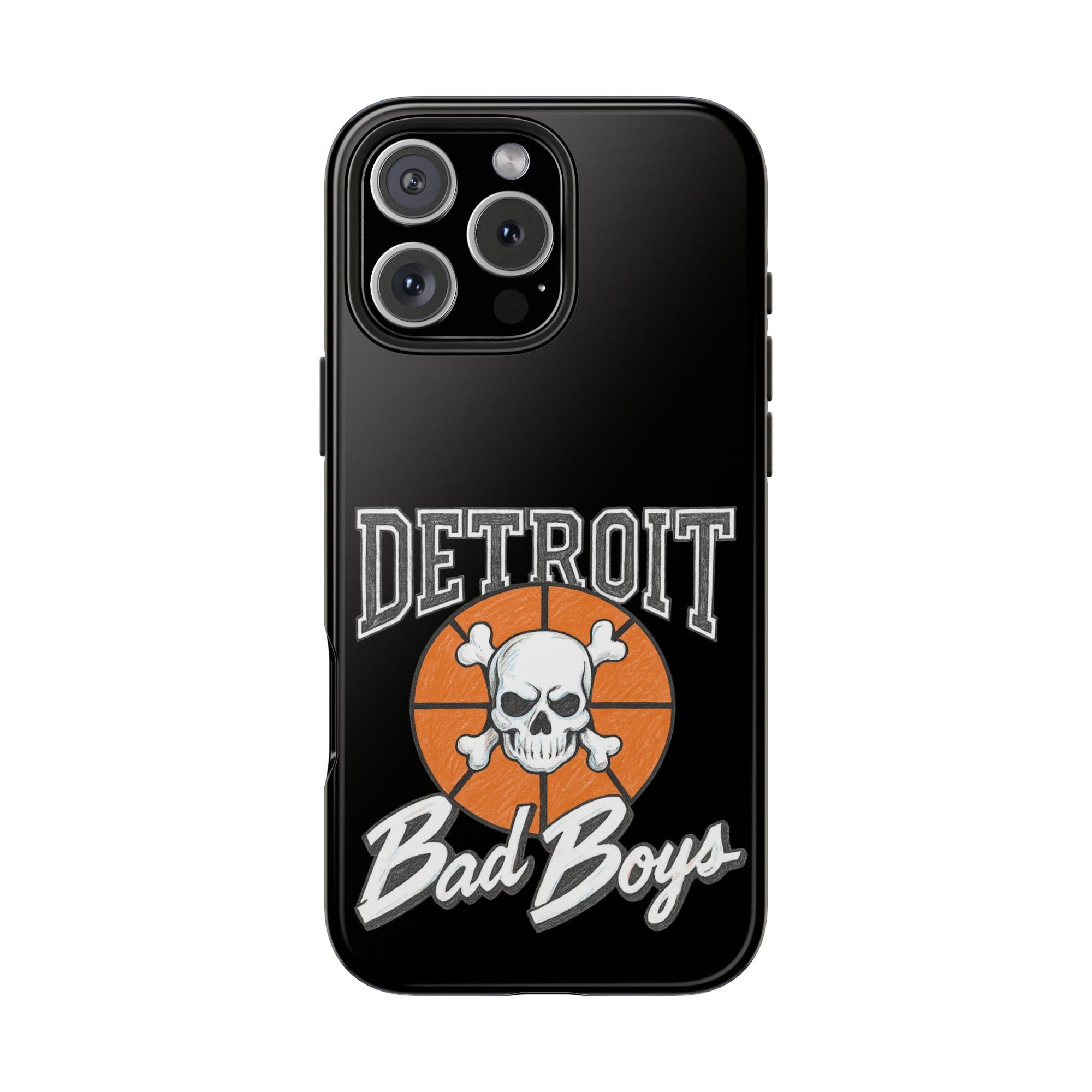 Detroit Bad Boys Phone Case | Basketball Skull Design - Tough Case
