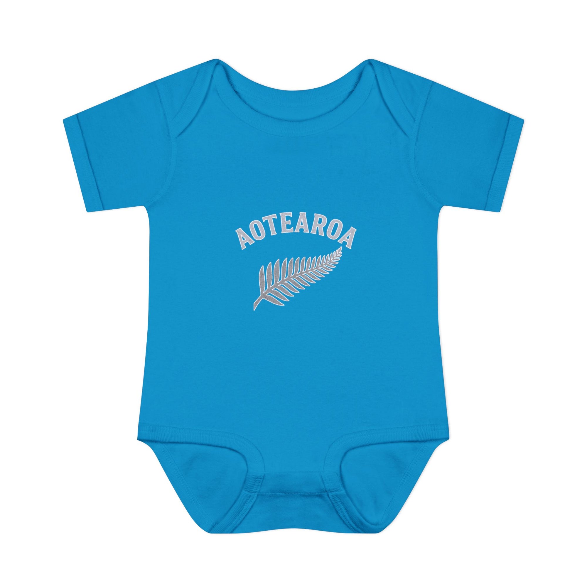 New Zealand Baby Onesie | Aotearoa Baby Outfit | Kiwi Infant Bodysuit | NZ Baby Clothes | Silver Fern Baby Gift