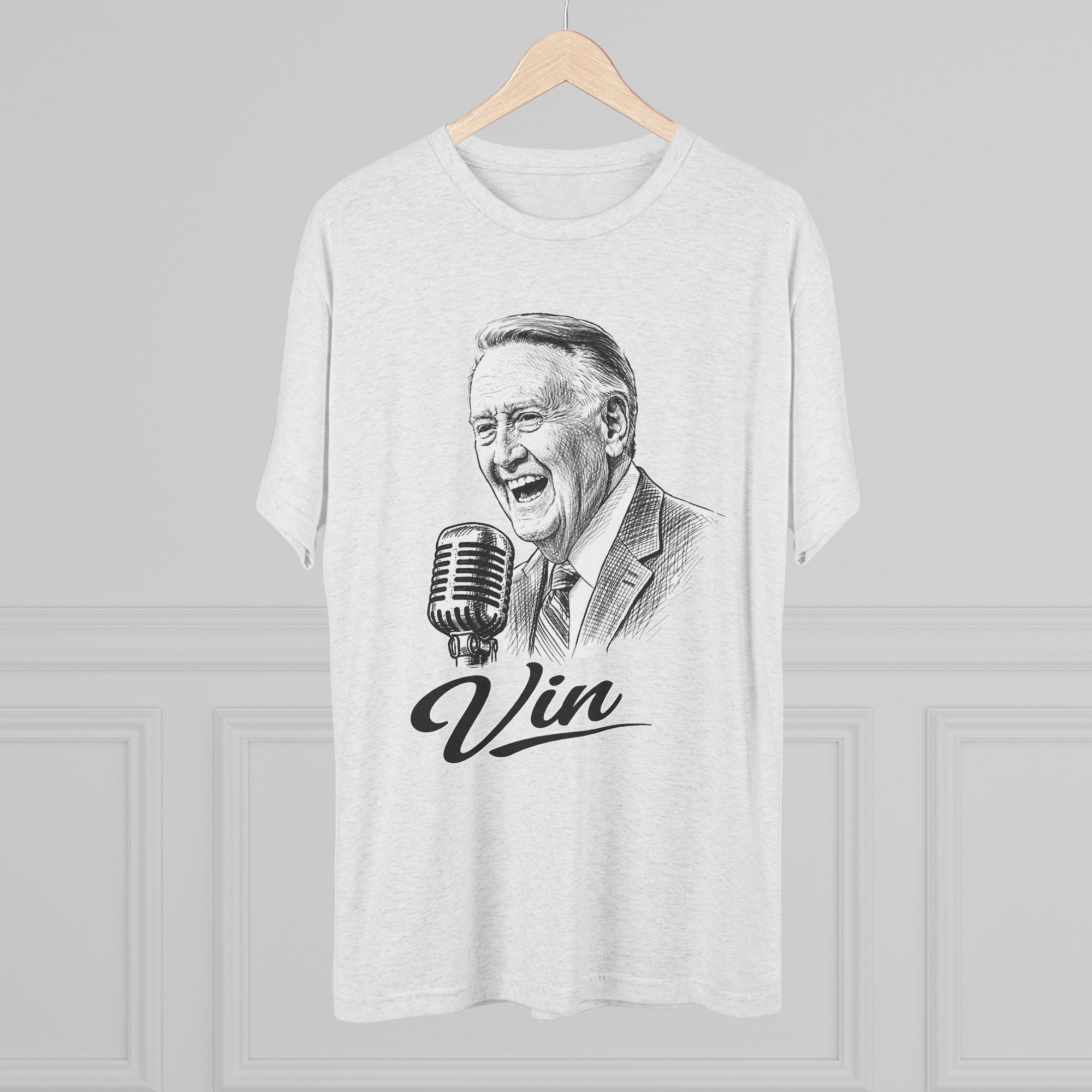 Vin Scully Shirt, Baseball Broadcaster Tribute Tee, Vintage Baseball Announcer Shirt, Dodgers Broadcaster Inspired Shirt, Baseball Fan Gift